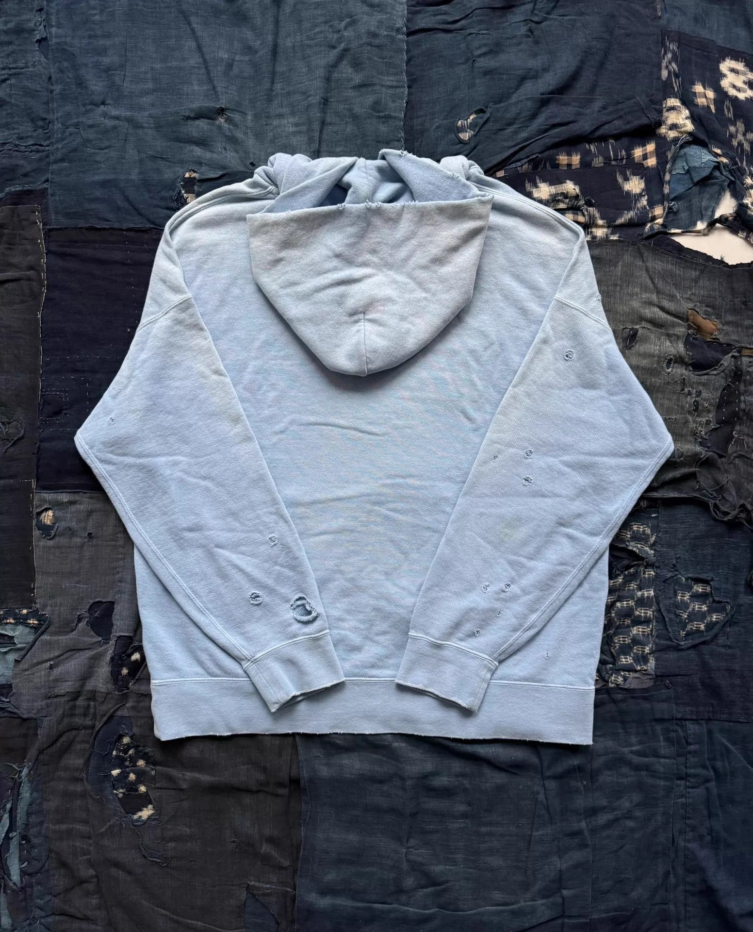Visvim VISVIM 21SS AMPLUS HOODIE CRASH Washed Distressed Blue 2 Size US M / EU 48-50 / 2 - 4 Thumbnail