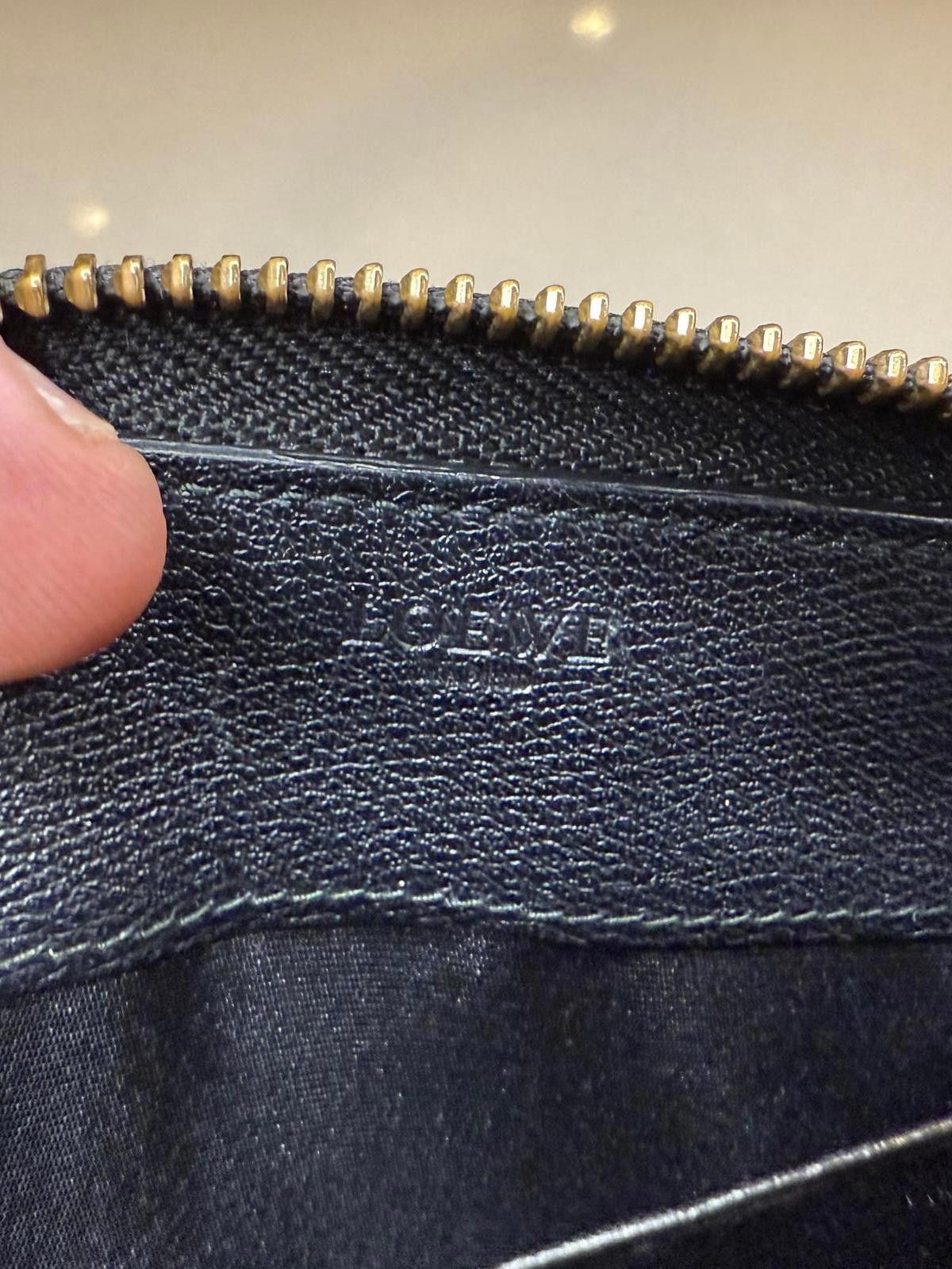 Loewe Loewe Amazona Anagram Long Wallet – Classic Black Leather Size ONE SIZE - 4 Thumbnail