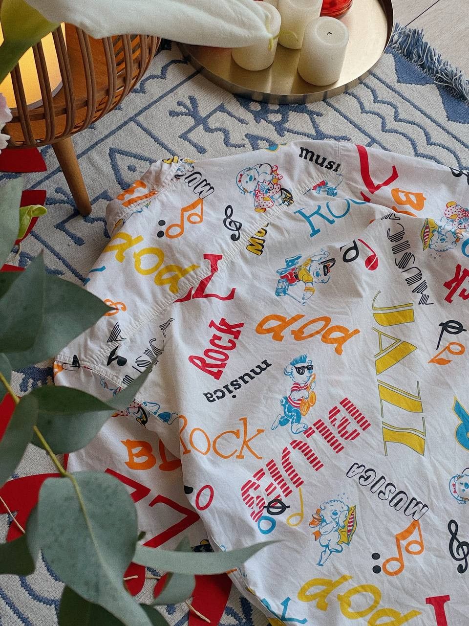 Moschino Vintage Moschino Milano Shirt Music Print Italy 90s Size US M / EU 48-50 / 2 - 5 Thumbnail