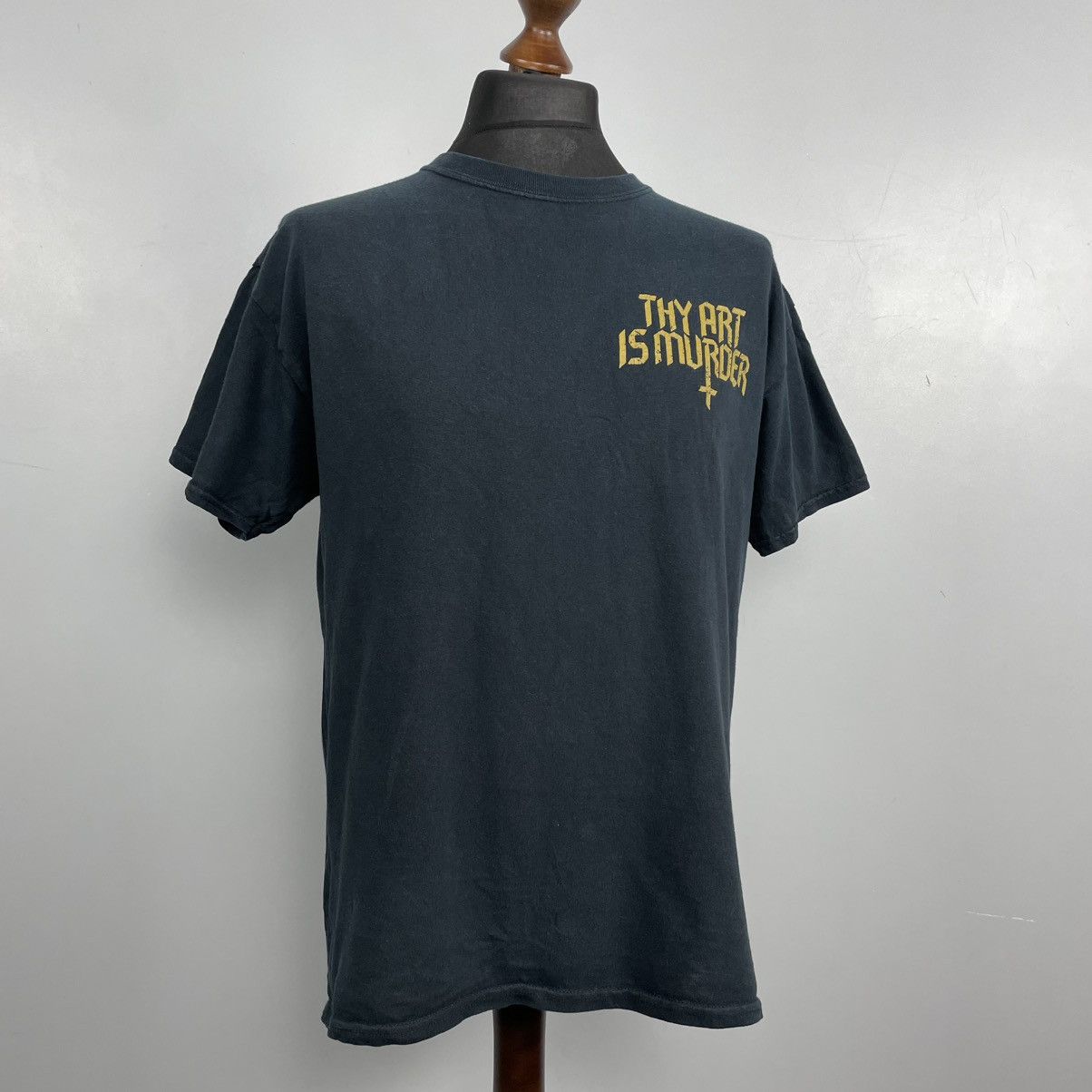 Band Tees × Gildan × Vintage Vintage 00’s Thu Art Is Murder Deathcore punk T-shirt Size US L / EU 52-54 / 3 - 6 Thumbnail