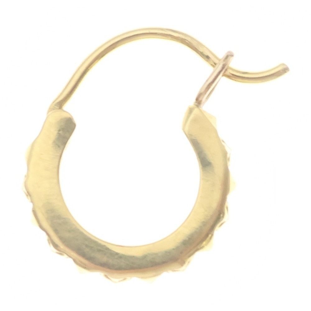 Chrome Hearts CHROME HEARTS 22K TFP HOOP Earring Gold Size ONE SIZE - 3 Thumbnail