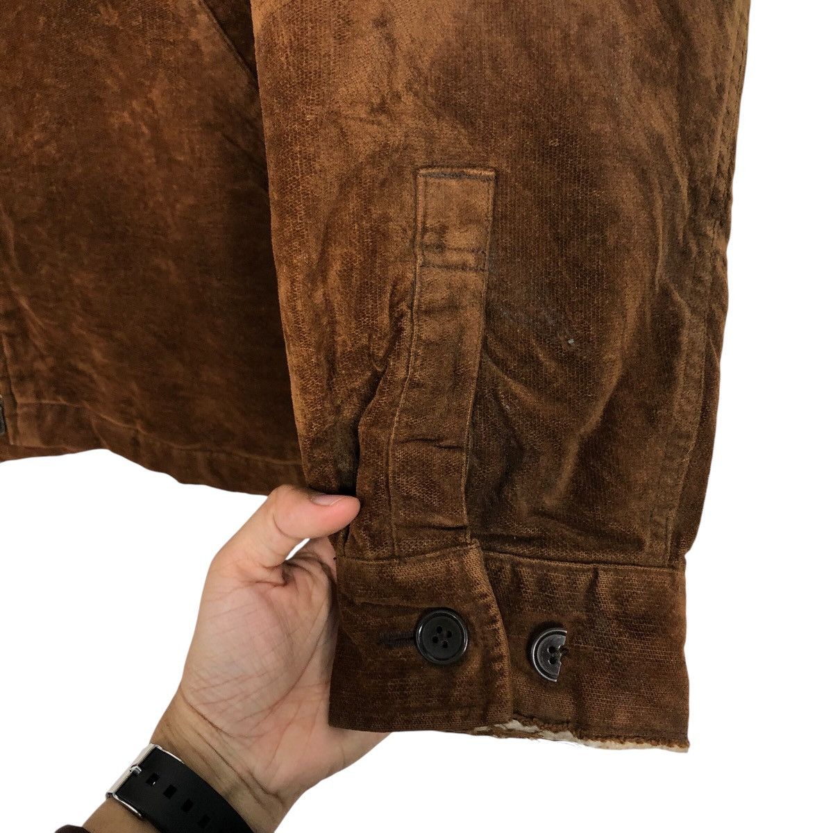 Japanese Brand 📌Rich Brown Vintage Zipper Chore Jacket Uniqlo Issey Miyake Size US M / EU 48-50 / 2 - 16 Thumbnail