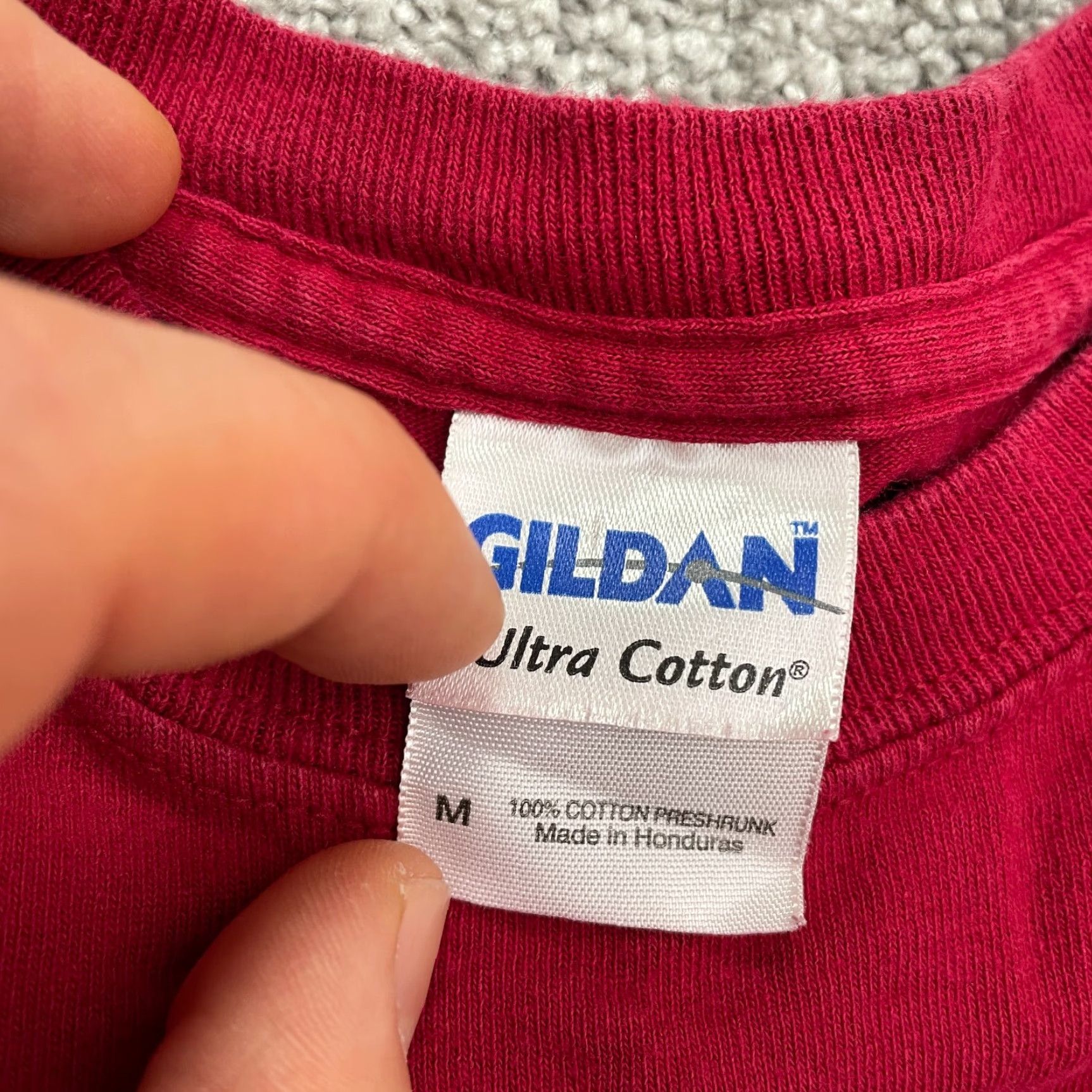 Gildan Gildan Ultra Cotton Long Sleeve T-Shirt Mens Medium Red Alabama Crimson Tide Tee Size US M / EU 48-50 / 2 - 5 Thumbnail
