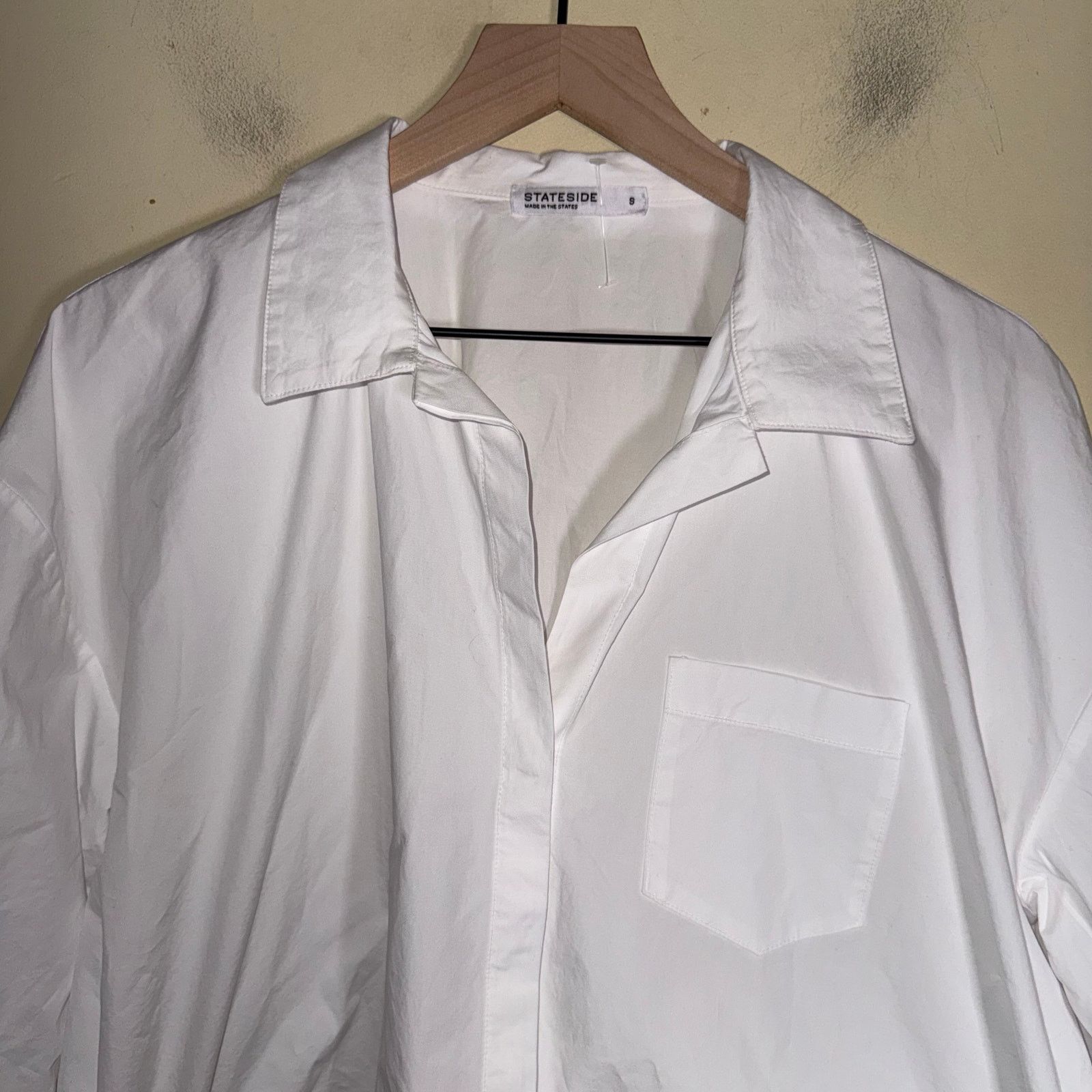 Other STATESIDE Structured Poplin Tie Hem Shirt in White S Size S / US 4 / IT 40 - 11 Thumbnail