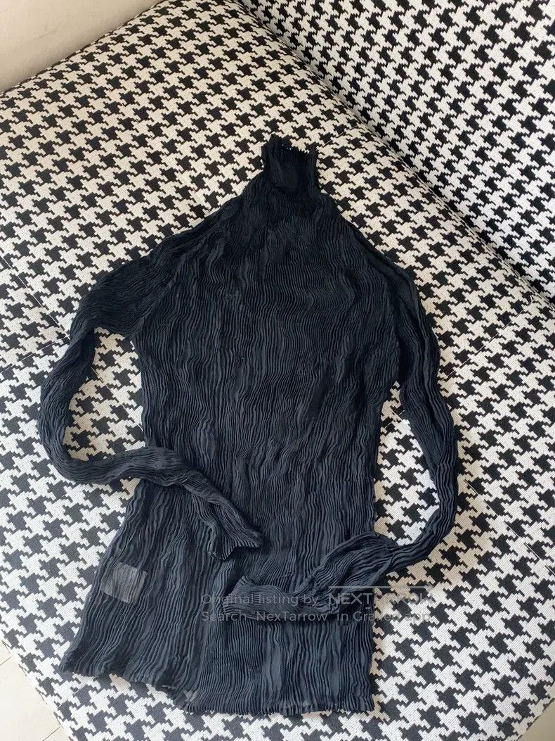 Issey Miyake Issey Miyake Black Willow Print Base Layer Top Size M / US 6-8 / IT 42-44 - 5 Thumbnail