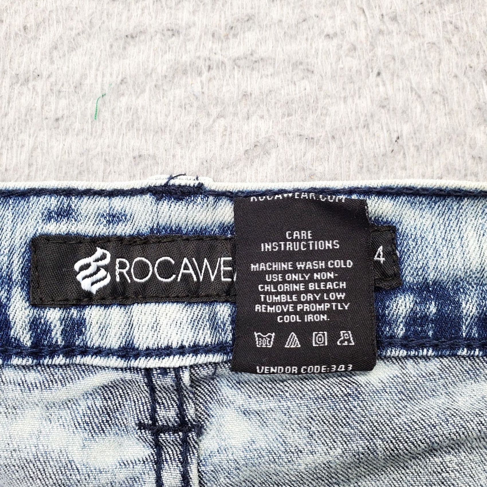 Rocawear Rocawear Mens Baggy Shorts 34 5-Pocket Design Multicolor Acid Wash Pintuck Bermuda Denim Casual Shorts Size US 34 / EU 50 - 7 Thumbnail