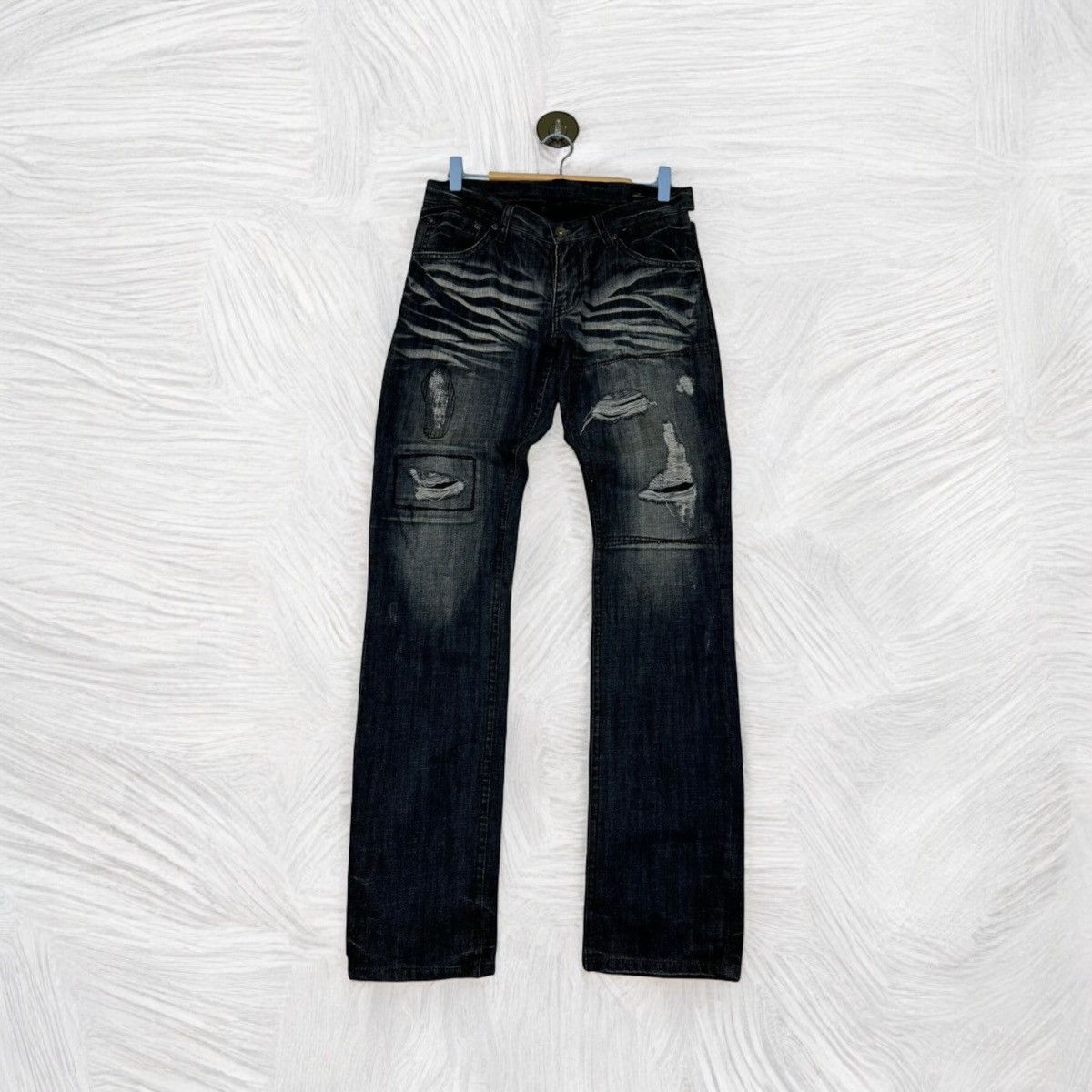 If Six Was Nine SEMANTIC DESIGN DISTRESSED ACID WASH UNDERCOVER PUNK DENIM Size US 30 / EU 46 - 1 Thumbnail