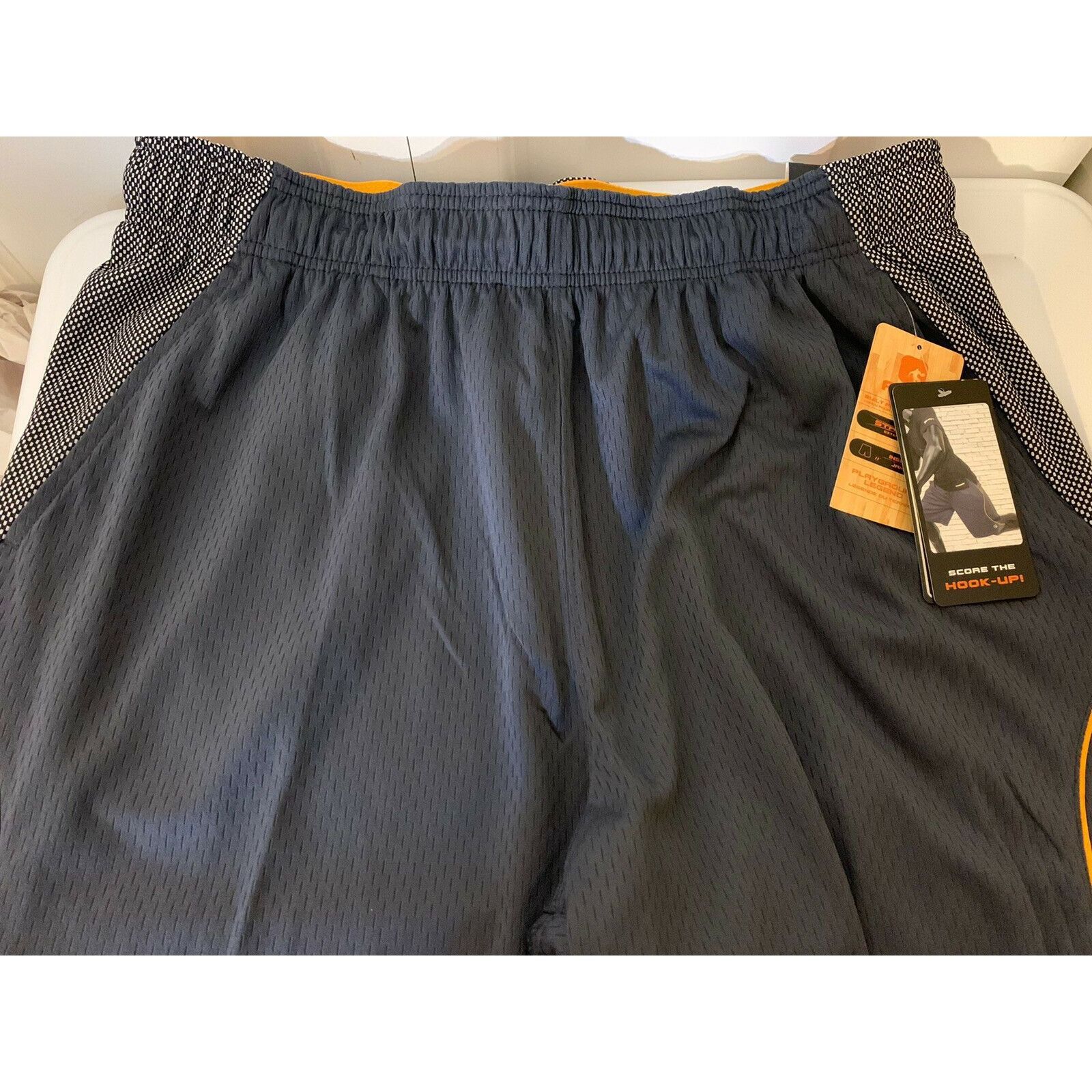 Other NEW AND1 Men's Sz L Long Mesh Basketball Shorts Gray NWT Size US 36 / EU 52 - 5 Thumbnail