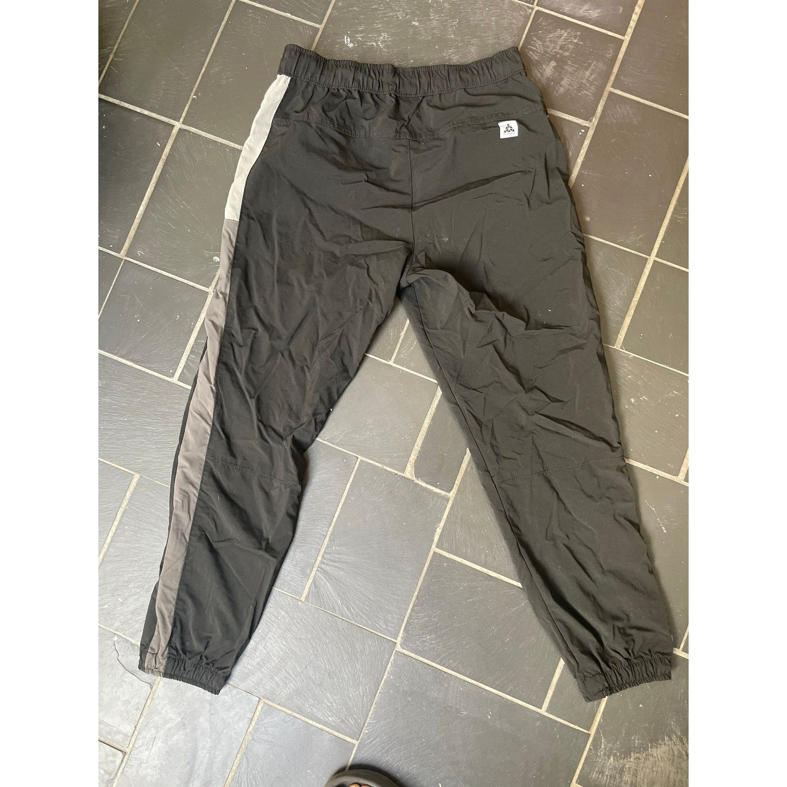 Zara Black and Dark Grey Tracksuit Windbreaker Pants Size Medium Size US 33 - 2 Thumbnail