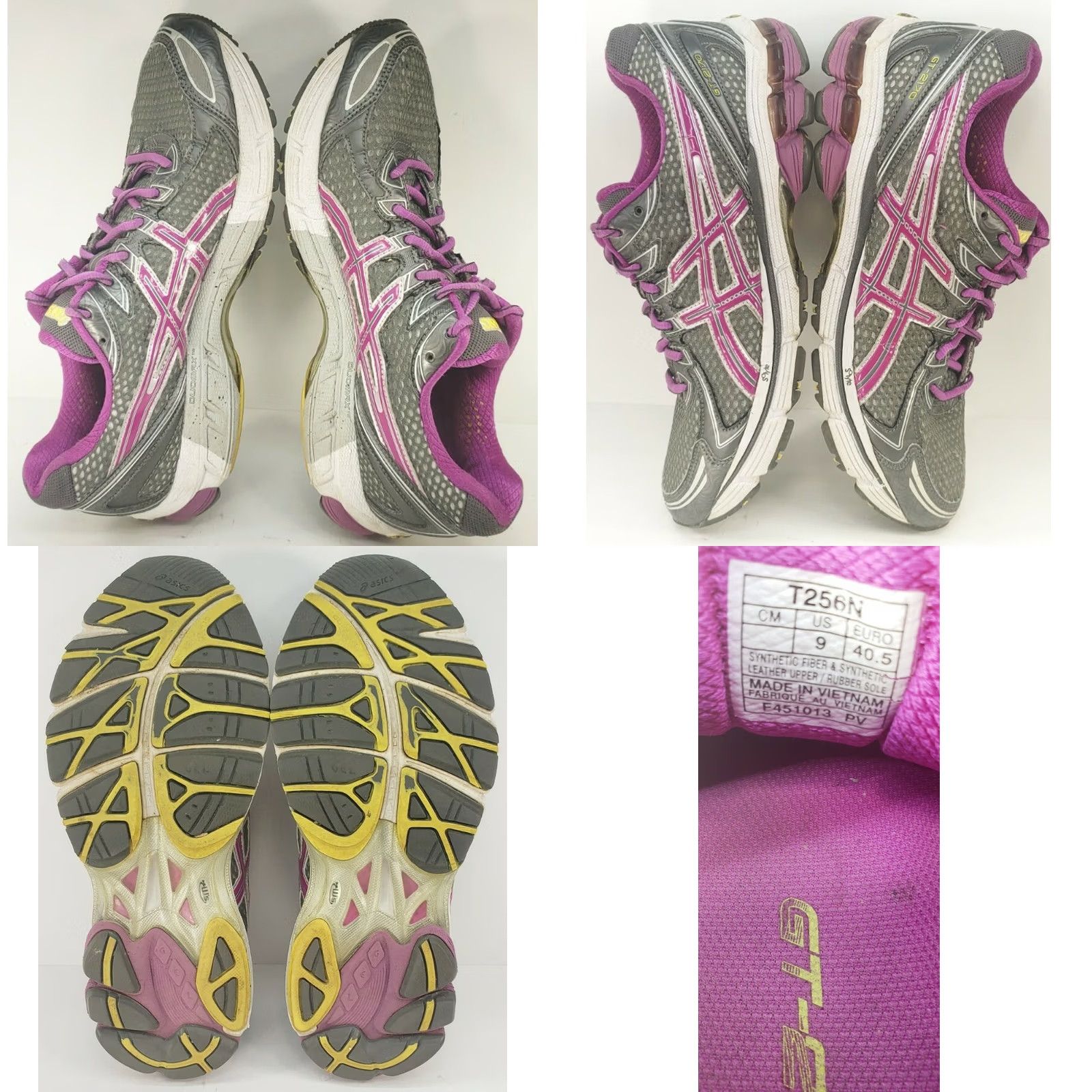 Asics ASICS Gel GT 2170 Gray & Purple Running Shoes Women's 9 EUR 40.5 Athletic Shoes Casual Shoes Size US 9 / IT 39 - 8 Thumbnail