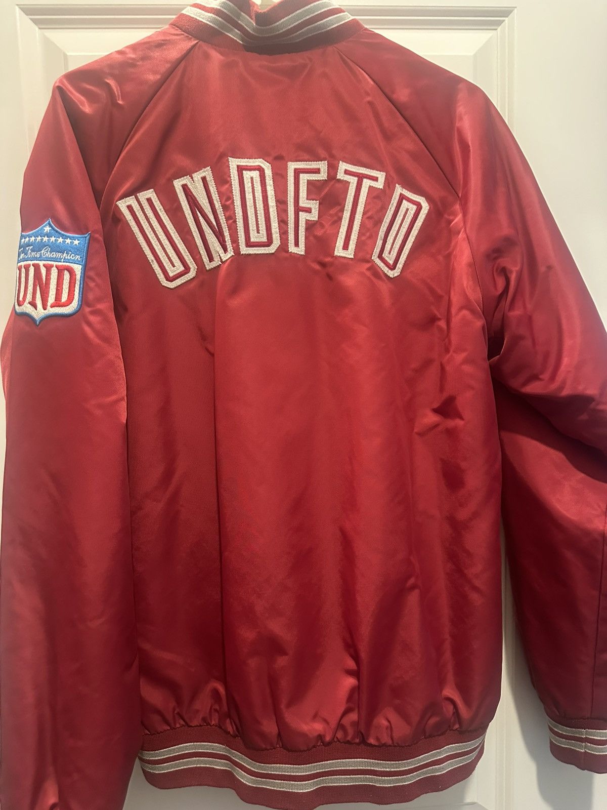 Undefeated Vintage Undefeated Varsity Snap Jacket Satin Mens NWOT Size US M / EU 48-50 / 2 - 2 Thumbnail