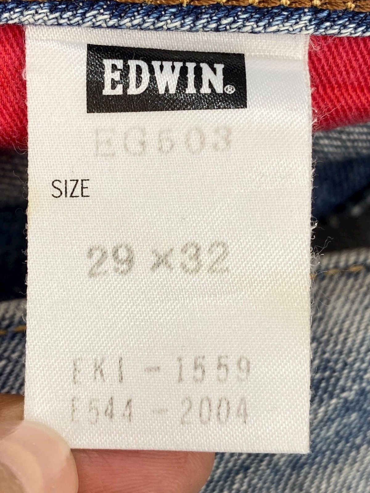 Edwin Edwin Whiskered Faded Wash Style Wide Fit Jeans Size US 32 / EU 48 - 10 Thumbnail