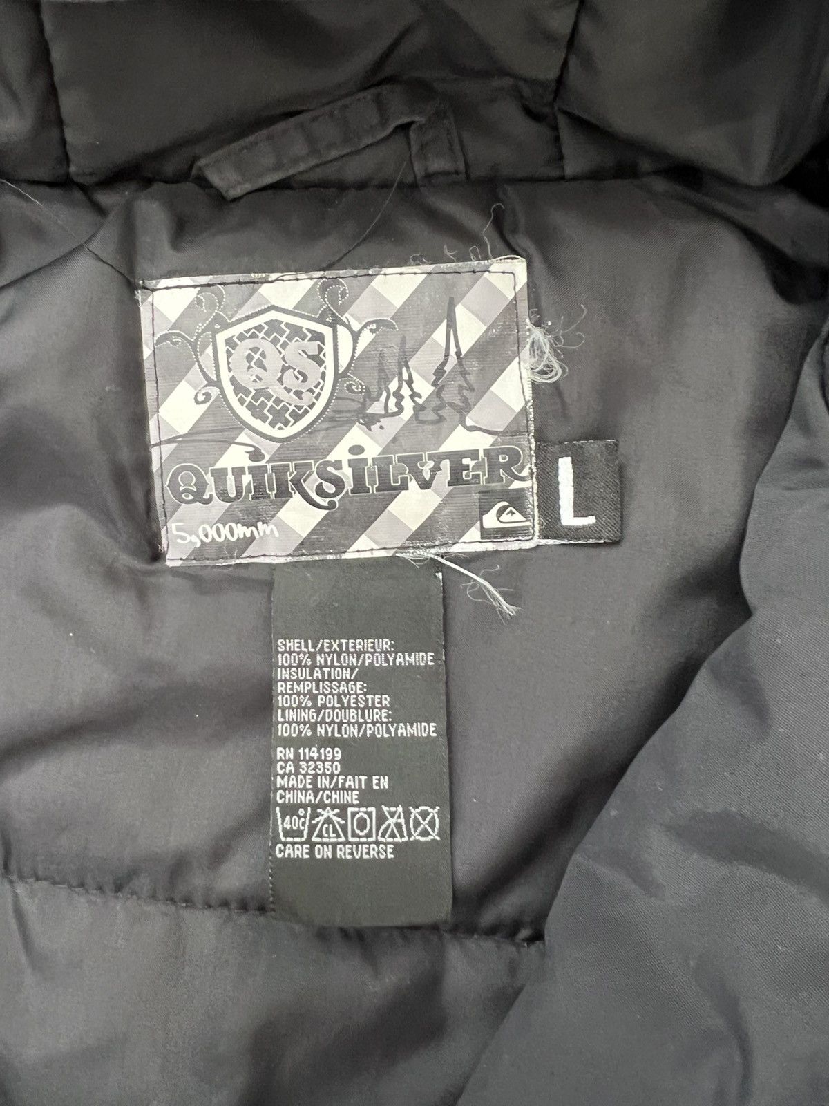Quiksilver Womens Vintage y2k Quiksilver Snowboard Jacket Size L / US 10 / IT 46 - 3 Thumbnail