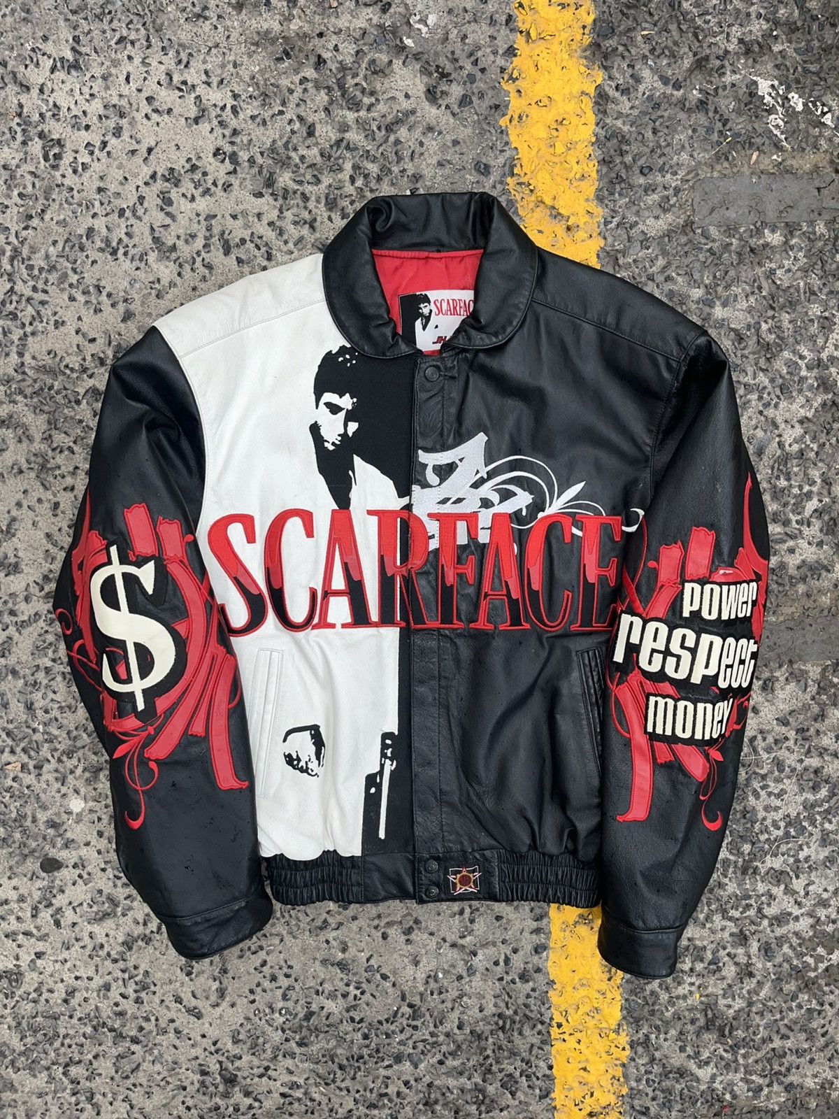 JH Design Rare Leather Jacket Scarface Jh Designs Size US S / EU 44-46 / 1 - 1 Thumbnail