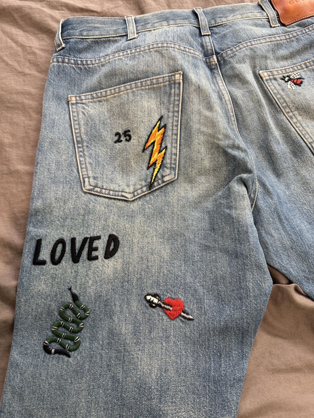 Gucci GUCCI Symbol Denim Jeans Men's Lot 53 Size US 34 / EU 50 - 8 Thumbnail