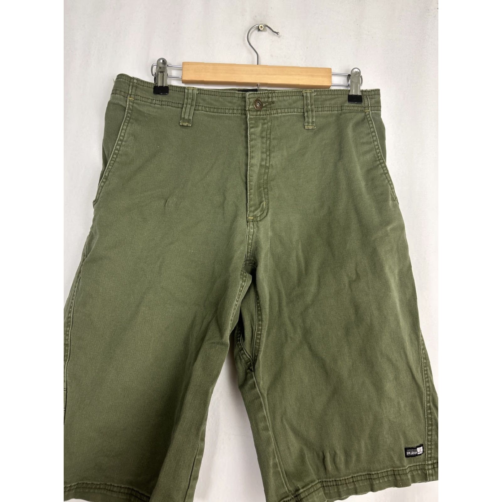 Prana Prana Mens Small Army Green Cargo Cotton Blend Outdoor Shorts Size US 29 - 5 Thumbnail