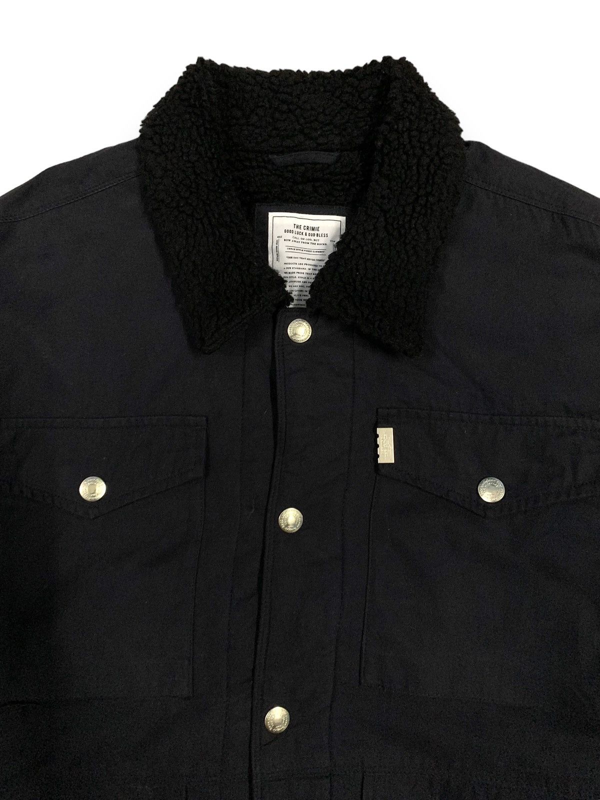 Japanese Brand Vintage The Crimie Canvas Sherpa Lined Trucker/Chore Jacket Size US M / EU 48-50 / 2 - 5 Thumbnail