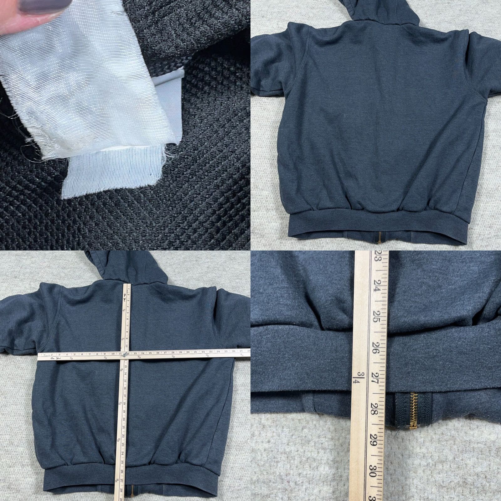 Carhartt Vintage Carhartt Hoodie Men XL Gray Thermal Lined Sweatshirt Jacket Y2K Work Size US XL / EU 56 / 4 - 8 Thumbnail