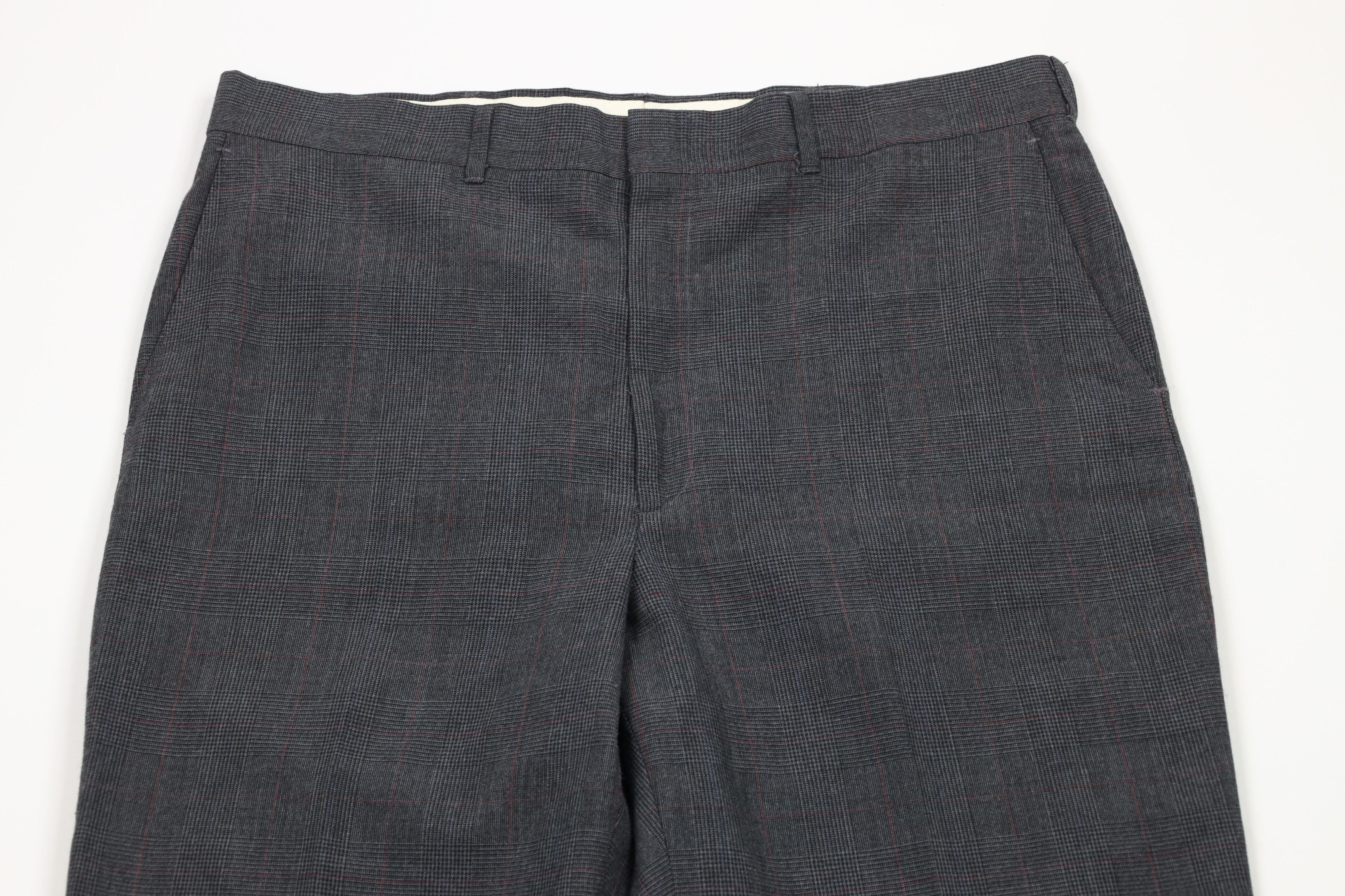 Vintage Vintage 70s Streetwear Wide Leg Chino Pants Trousers Plaid Size US 36 / EU 52 - 2 Thumbnail