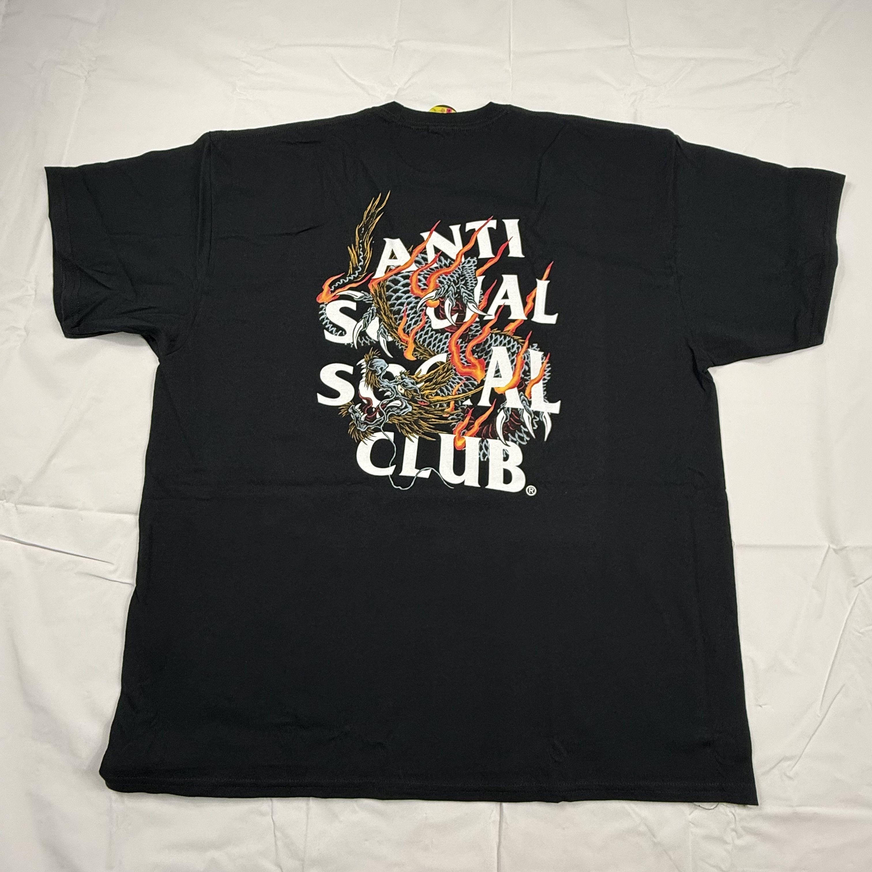 Anti Social Social Club Anti Social Social Club Chinese Dragon Tee Black Size US XXL / EU 58 / 5 - 1 Thumbnail