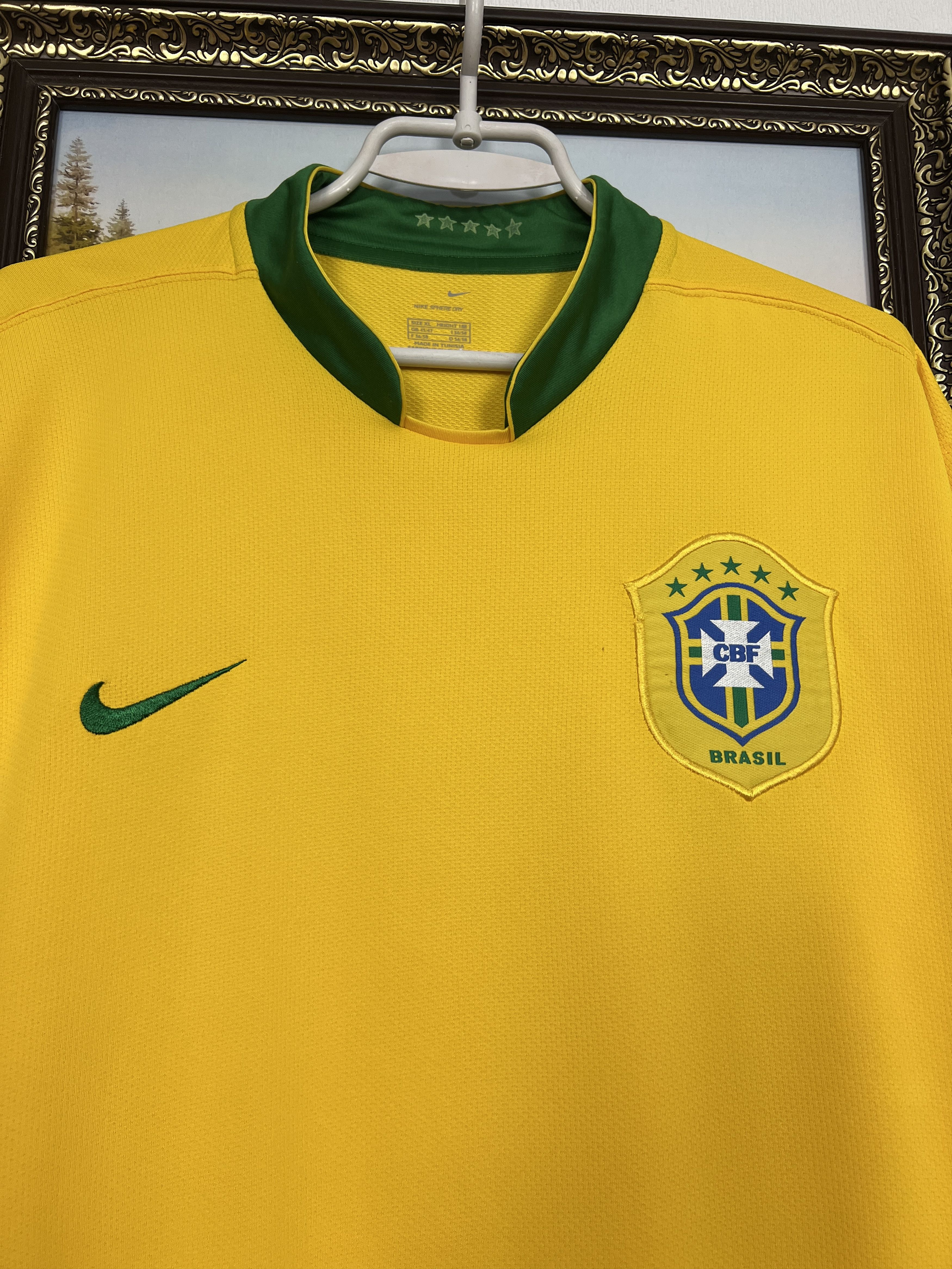 Nike Brazil Home football shirt Soccer Jersey Trikot National Size US XL / EU 56 / 4 - 3 Thumbnail