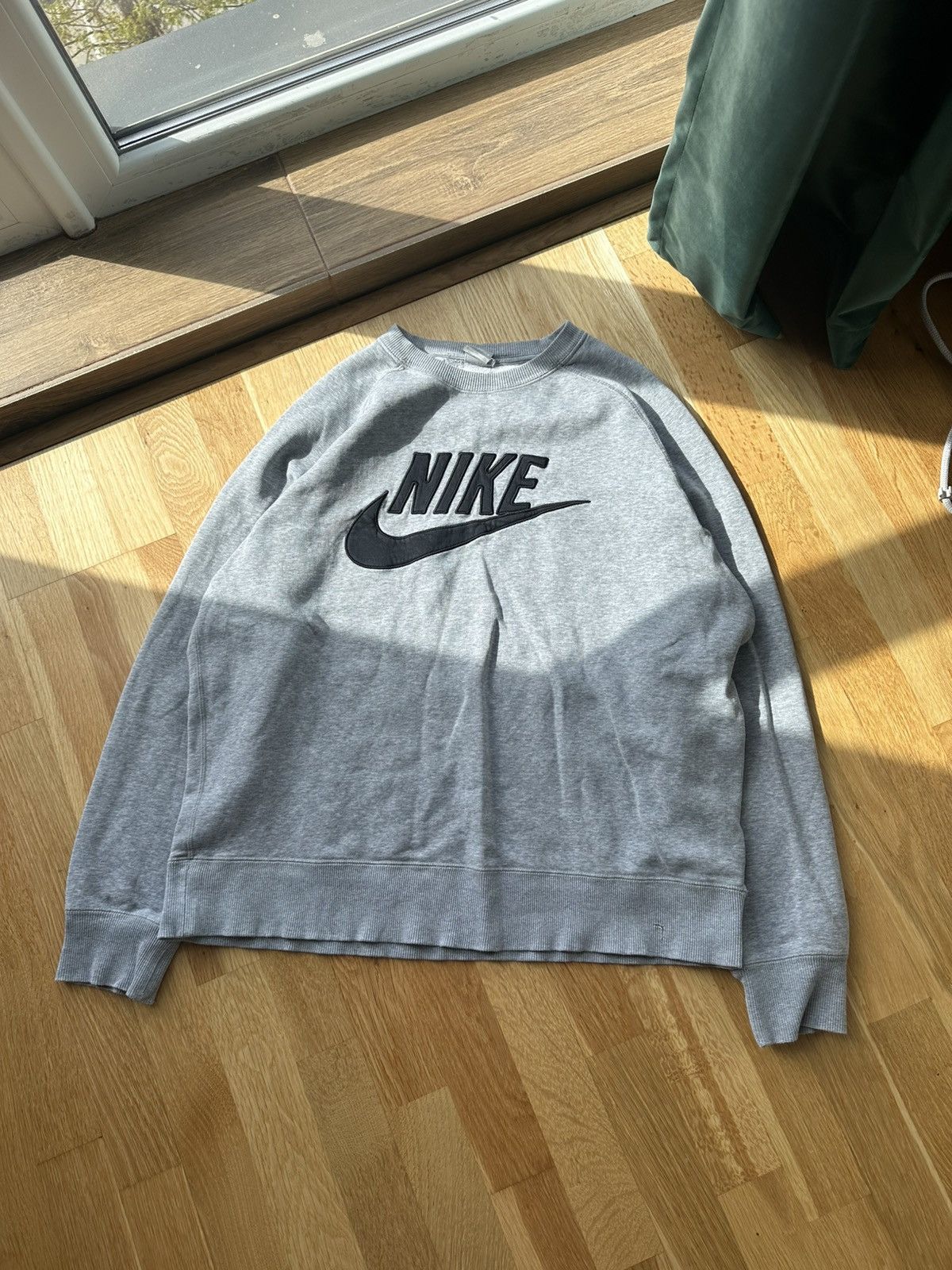 Nike × Vintage Nike vintage 90s sweatshirt grey Size US XL / EU 56 / 4 - 1 Thumbnail