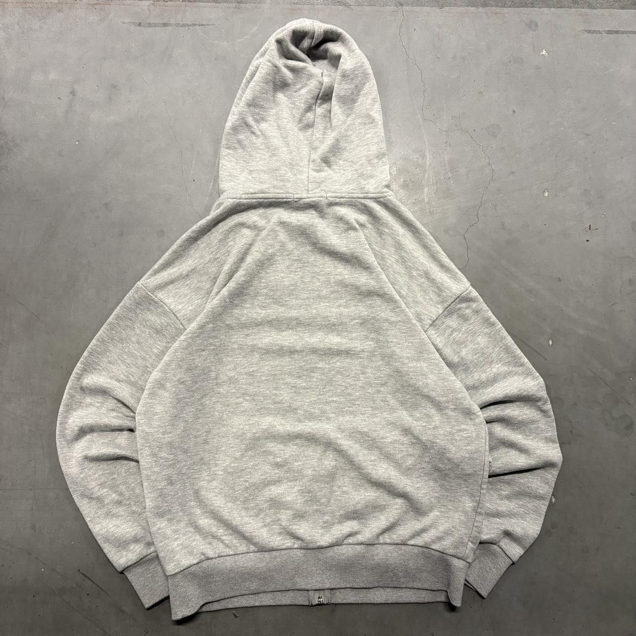 Vintage Crazy Vintage Y2K/2000s Blank Grey Skater Zipup Hoodie! Size US S / EU 44-46 / 1 - 2 Thumbnail