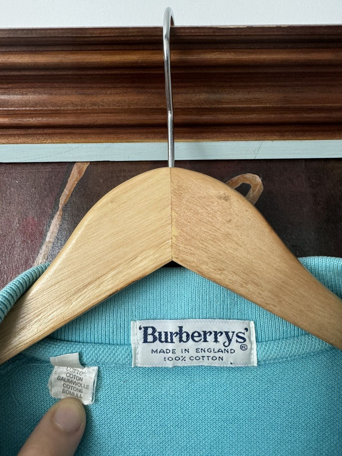 Burberry Vintage 90s Burberry Polo Tee Casual Mini Logo Designer Size US S / EU 44-46 / 1 - 3 Thumbnail