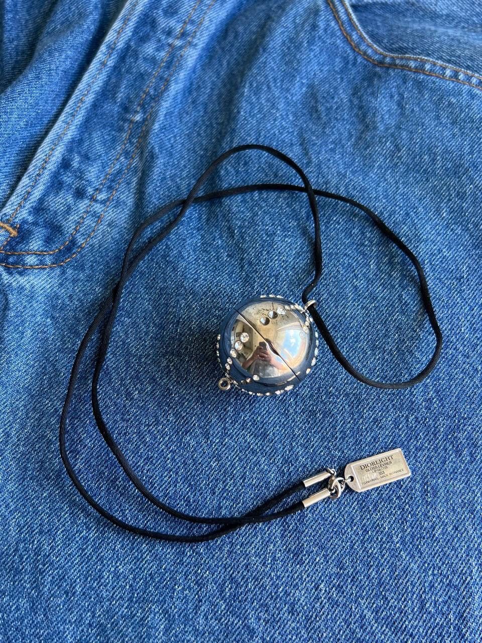 Christian Dior Monsieur × Dior 00s Vintage Christian Dior Ball Crystal Pendant Necklace Size ONE SIZE - 1 Thumbnail