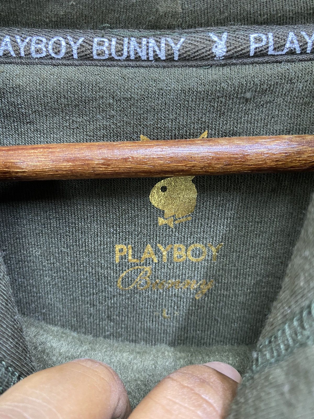 Playboy Playboy Bunny Hoodie Light Cotton Spellout Jumper Size L Size US L / EU 52-54 / 3 - 6 Thumbnail