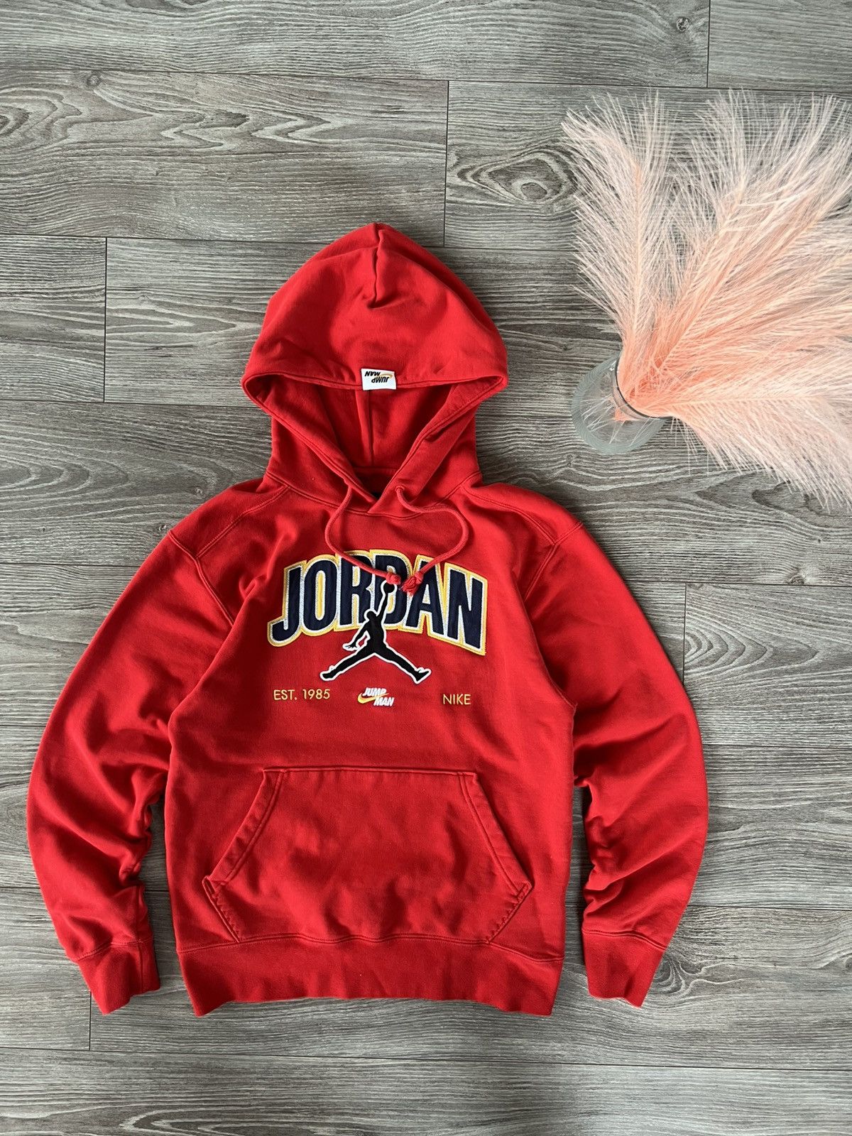 Jordan Brand × Nike ‼️Nike Air Jordan Jump Man Big Logo Hoodie Size US S / EU 44-46 / 1 - 1 Thumbnail