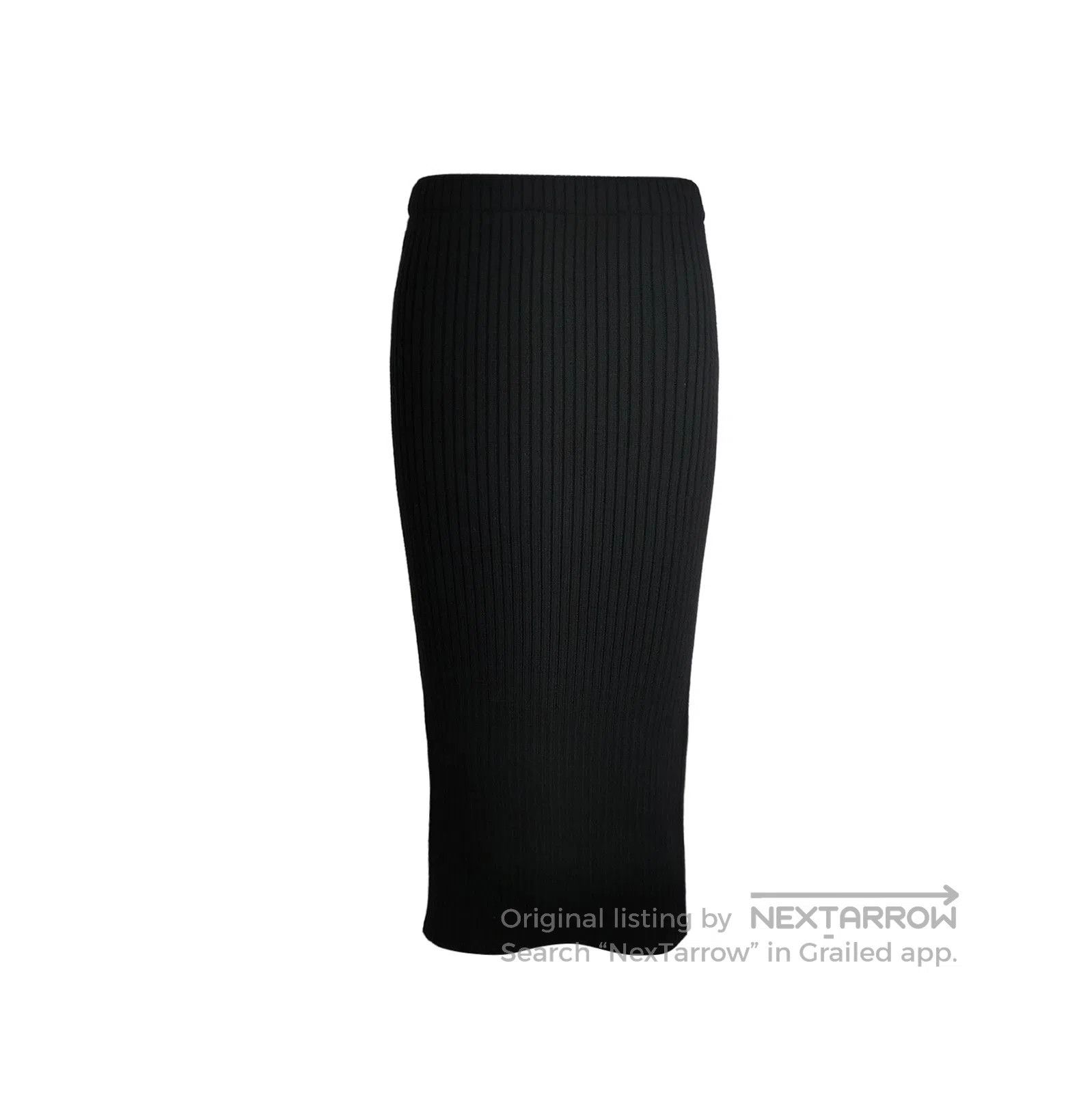 Prada Prada Black Wool Blend Midi Skirt . Size 39" - 1 Thumbnail