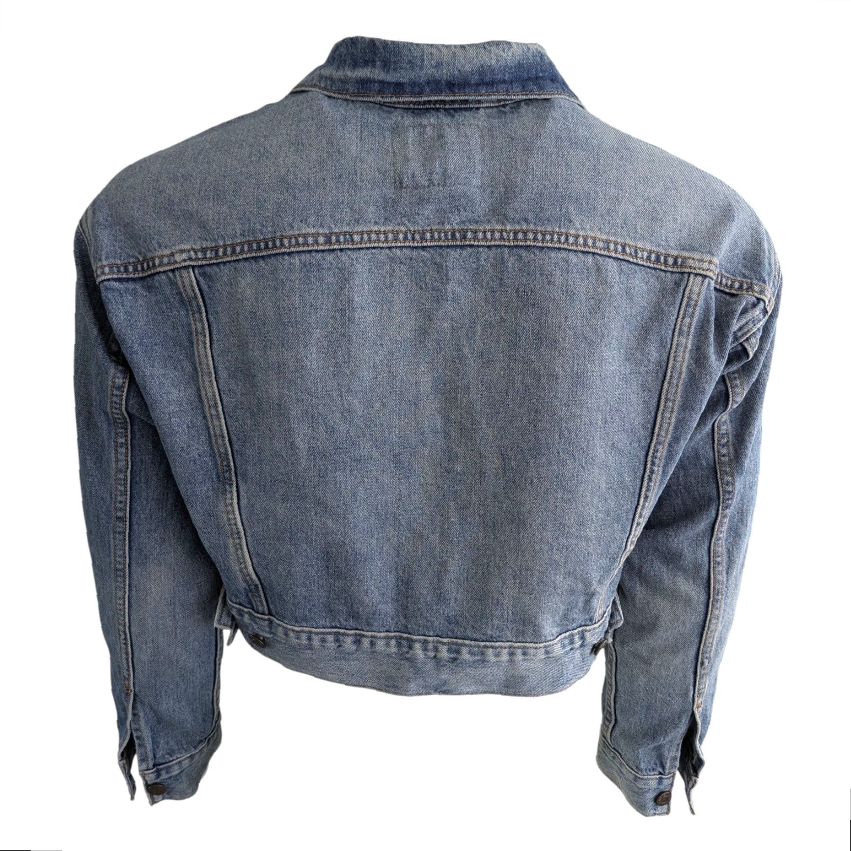 Levi's Levi’s Premium Trucker Jacket S Small Blue Women Denim 100% Cotton Cropped Classic Blue Vintage? Size S / US 4 / IT 40 - 5 Thumbnail