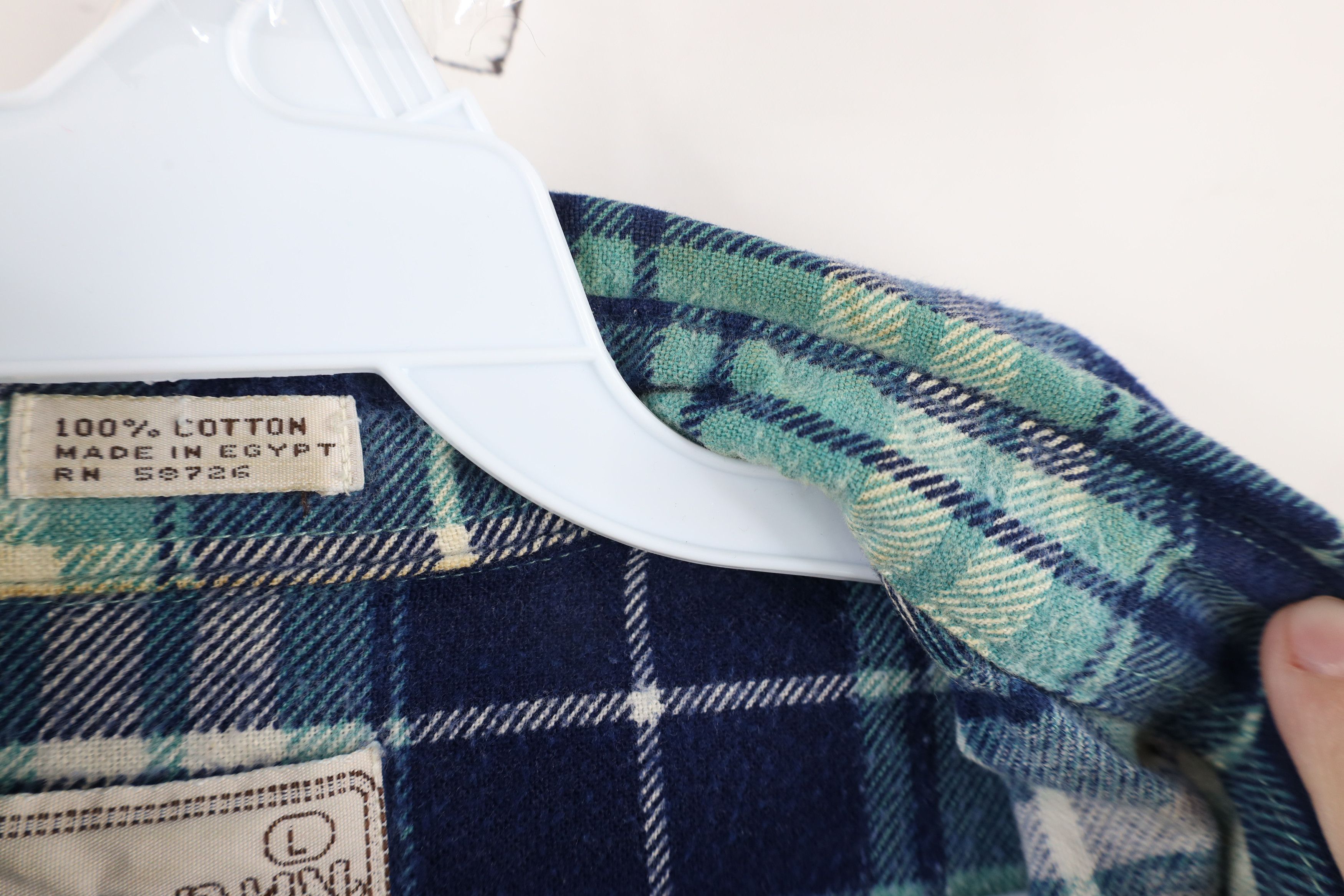 Vintage Vintage 70s Streetwear Flannel Collared Button Shirt Plaid Size US L / EU 52-54 / 3 - 7 Thumbnail