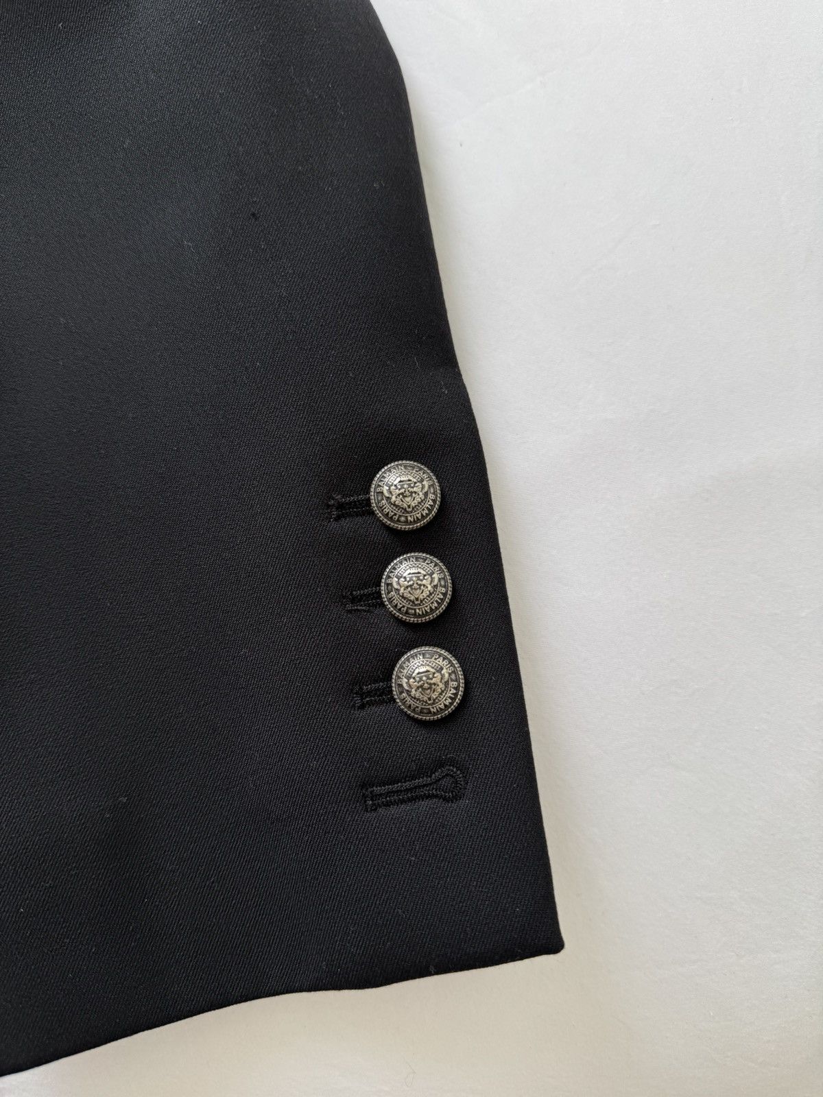 Balmain BALMAIN Double-breasted satin-lapel jacket Size 50R - 8 Thumbnail