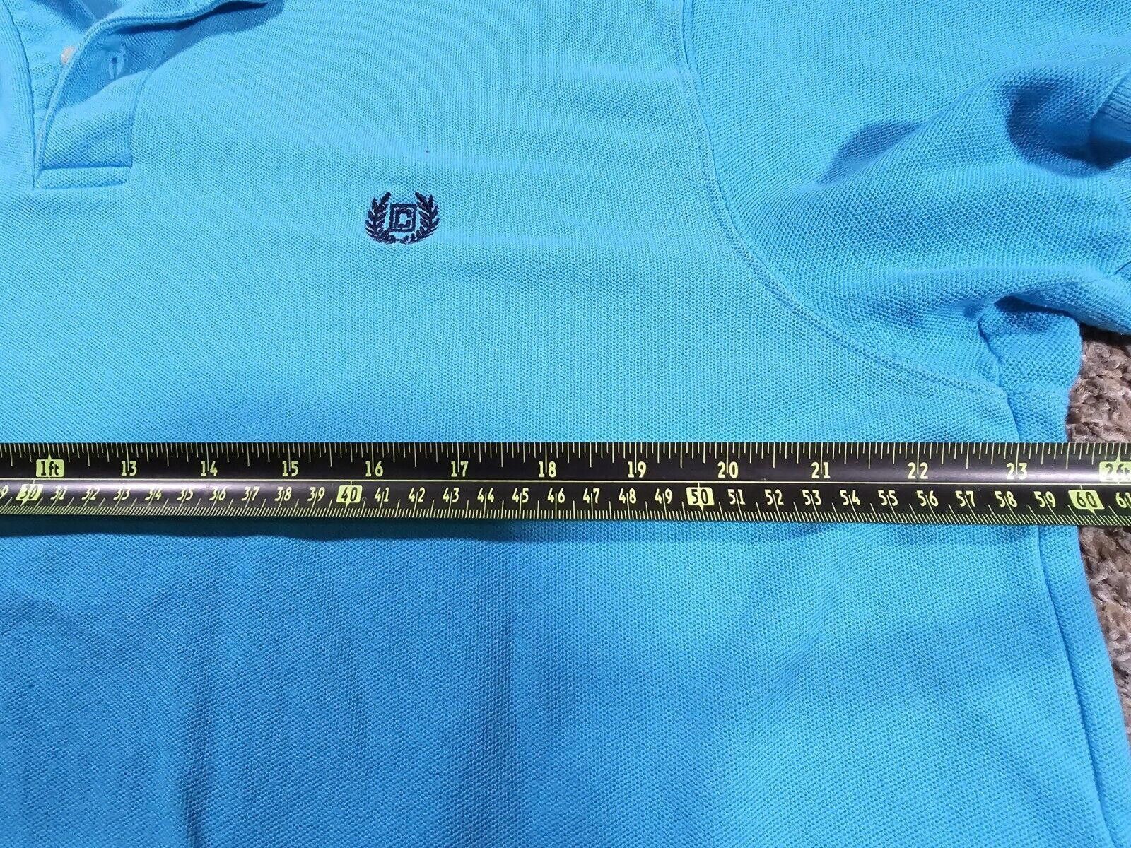 Chaps CHAPS Golf 2 Button POLO Shirt Light Blue Casual - Mens 2XL Size US XXL / EU 58 / 5 - 5 Thumbnail