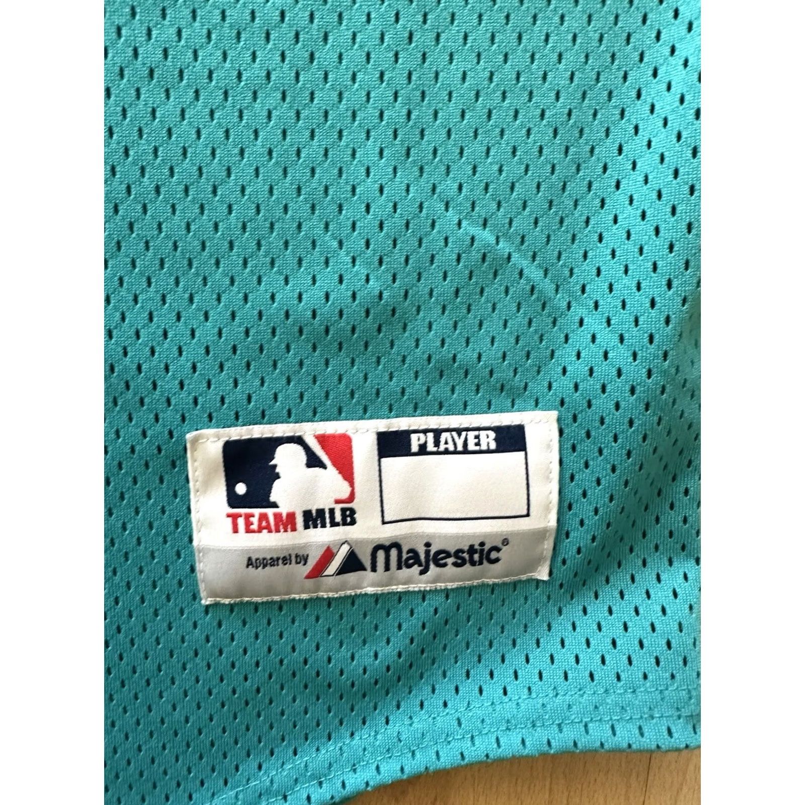 MLB VINTAGE Majestic Florida Marlins Baseball Jersey Shirt 2XL Mens Teal Blue 90s MLB TEAM Mens Size US XXL / EU 58 / 5 - 2 Thumbnail