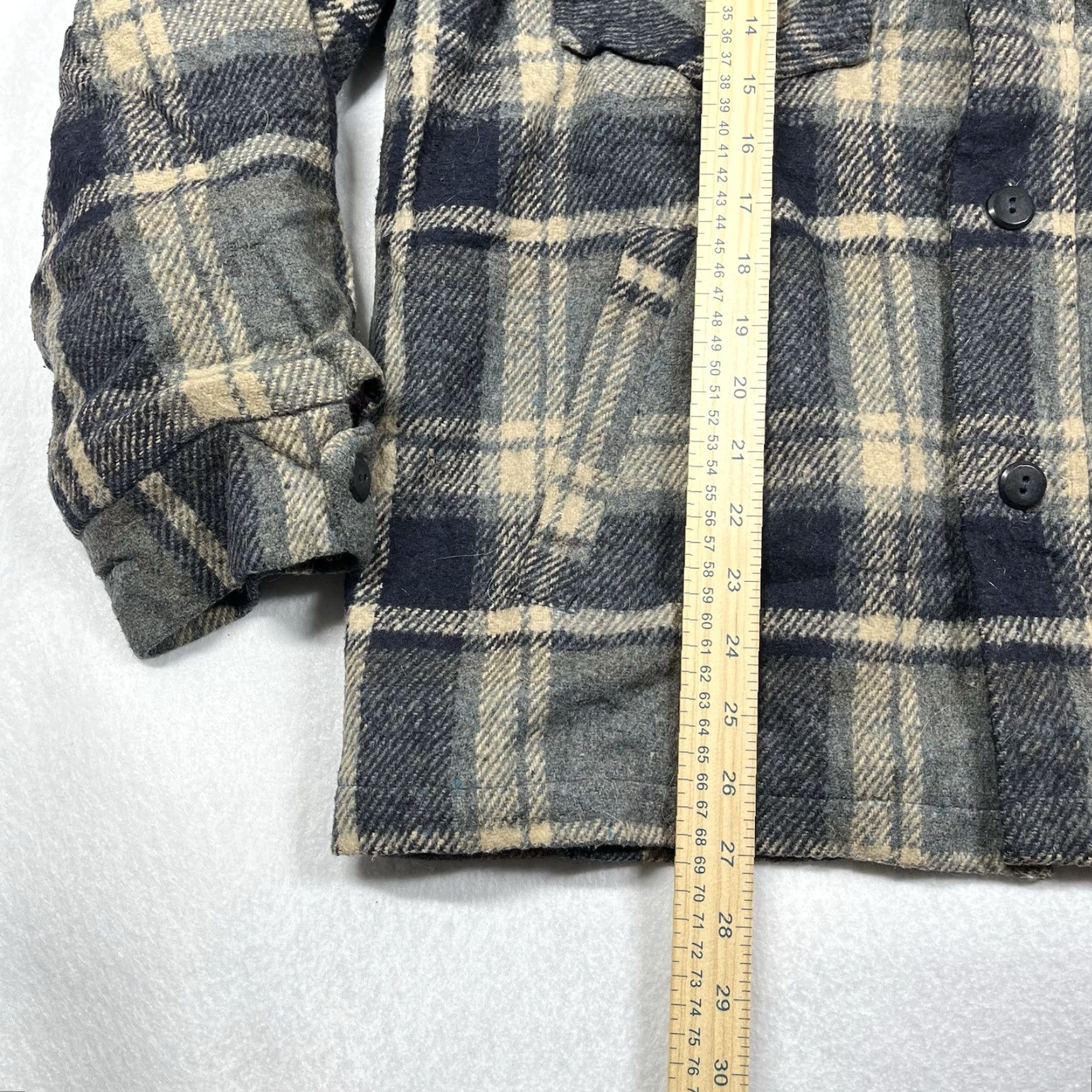 Vintage VINTAGE JC Penney Jacket Medium Blue Plaid Pockets Ranch Barn Chore Coat Outdoor Mens M Blue Plaid Jacket Size US M / EU 48-50 / 2 - 5 Thumbnail