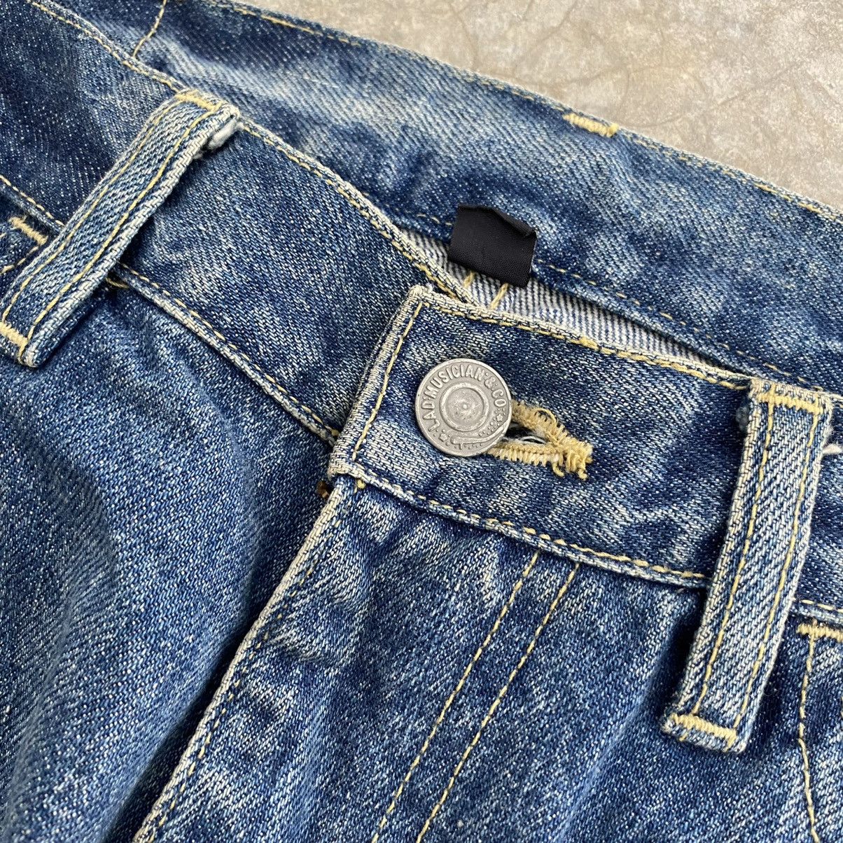 Lad Musician 2000’s Lad Musician Whisker Washed Straight Leg Denim Jeans Size US 33 - 8 Thumbnail