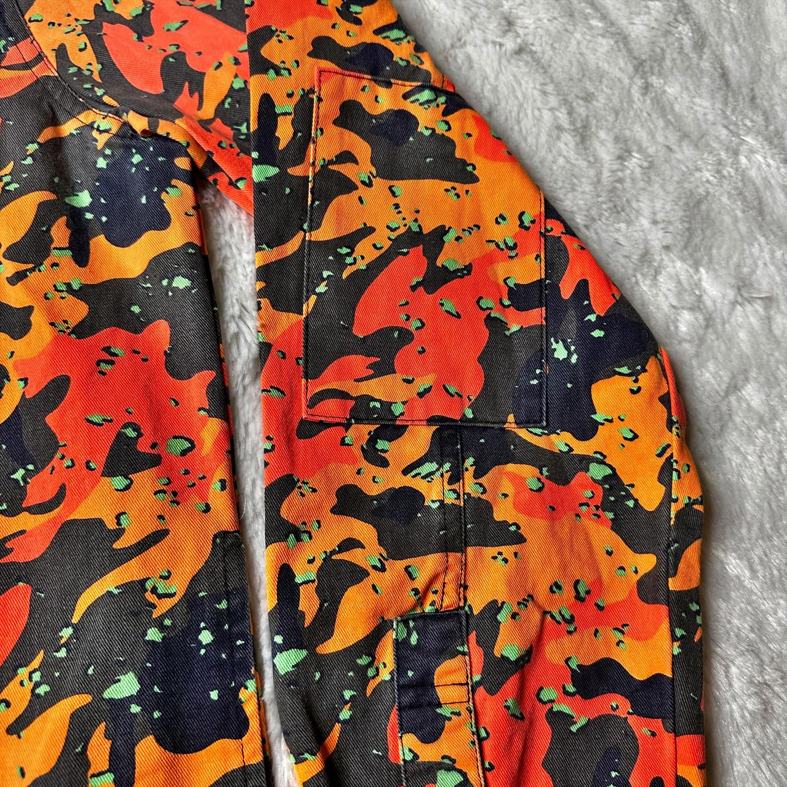 Cookies NWT Cookies Orange Camo Print Button-Up Shirt Mens L Size US L / EU 52-54 / 3 - 6 Thumbnail