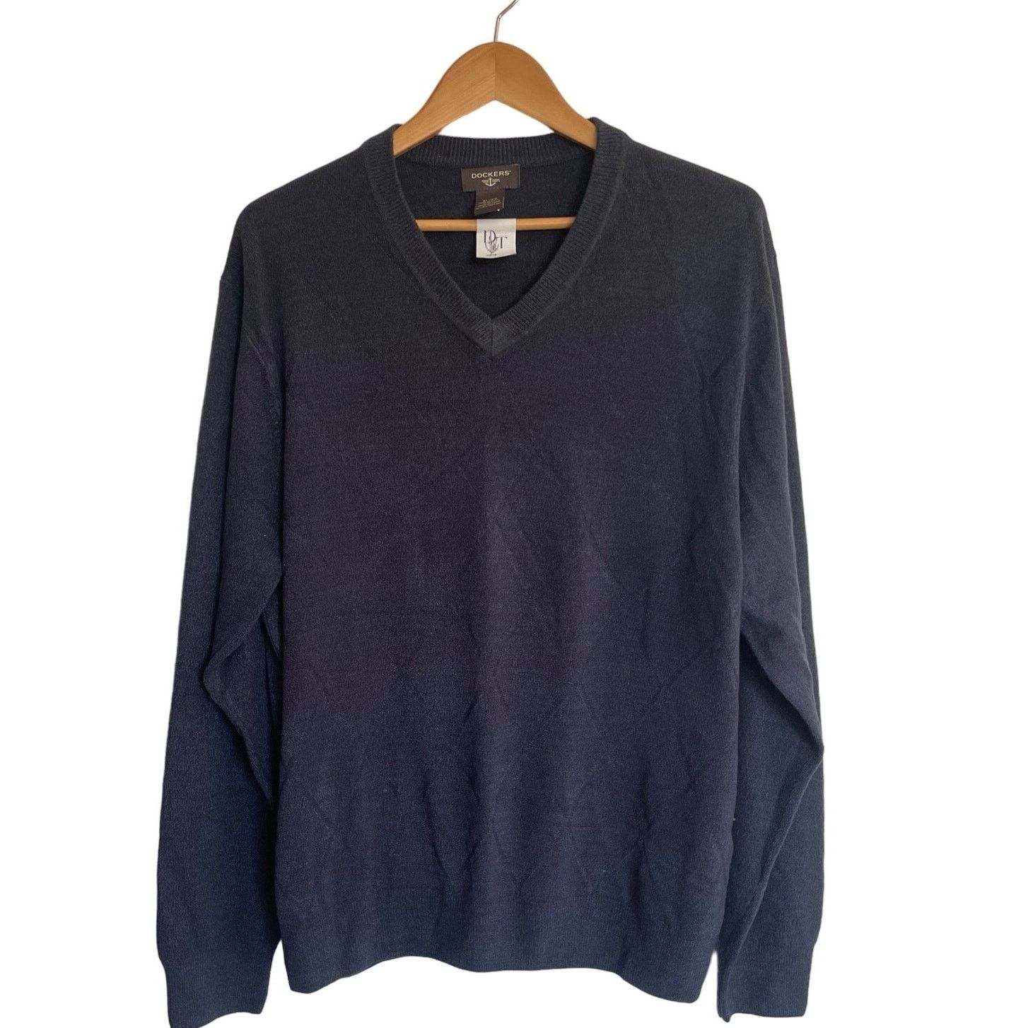 Dockers Dockers Mens Argyle V-neck Pullover Knit Sweater Size XL Size US XL / EU 56 / 4 - 1 Thumbnail