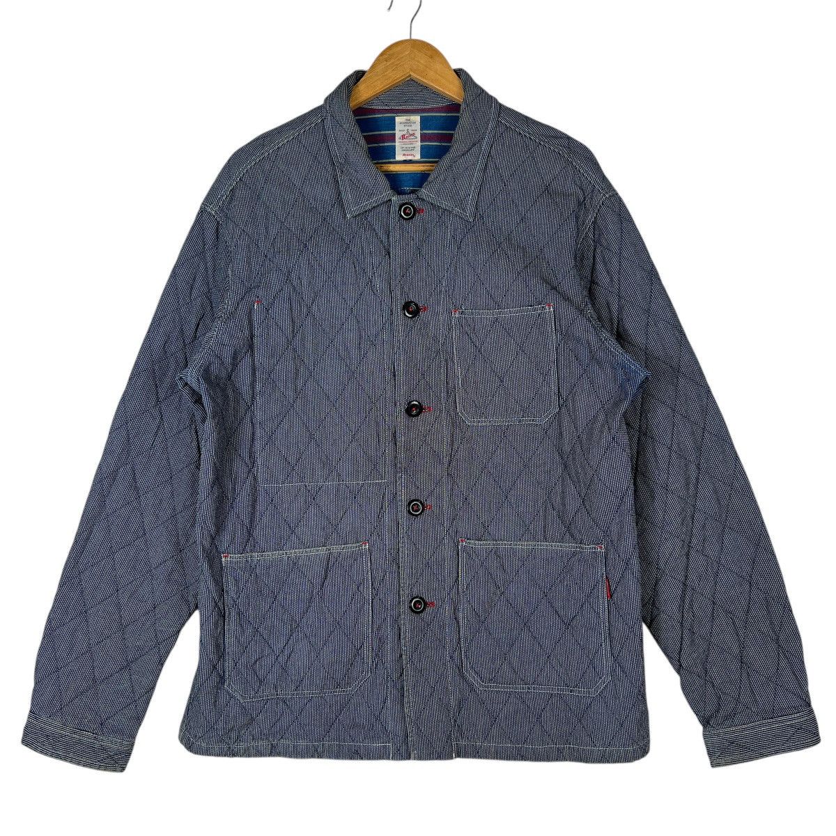 Reason 💥 Reason Hikory Stripe worker Chore Jacket Size US L / EU 52-54 / 3 - 1 Thumbnail