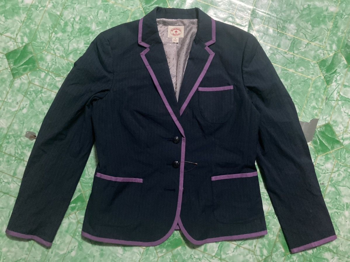 Image of Brooks Brothers Jacket Suit Woman in Blue, Women's (Size Small)