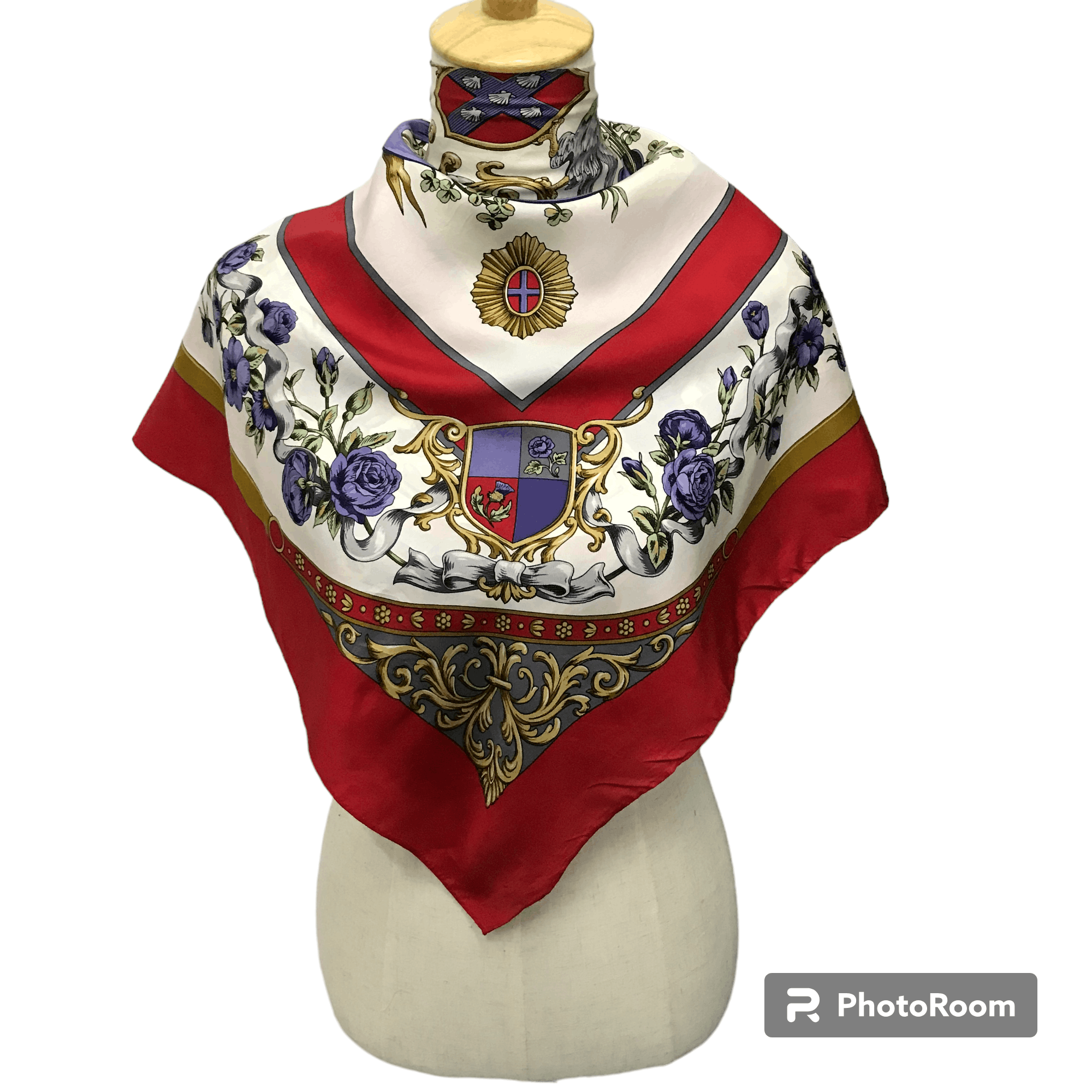 Japanese Brand Luxury Design Silk Scarf M245 Size ONE SIZE - 1 Thumbnail