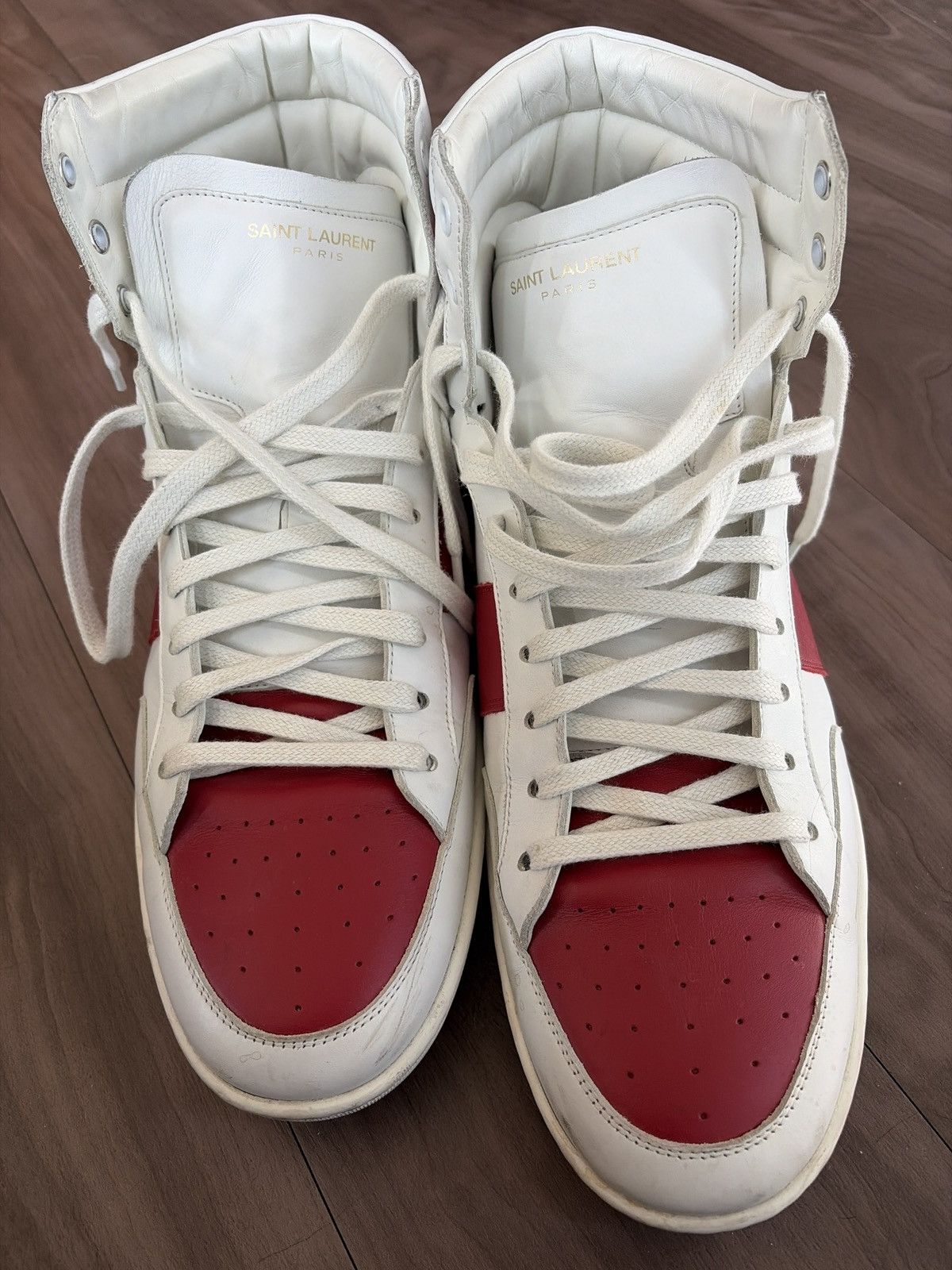 Saint Laurent Paris Saint Laurent Paris SL/10H White/Red Size US 14 / EU 47 - 7 Thumbnail