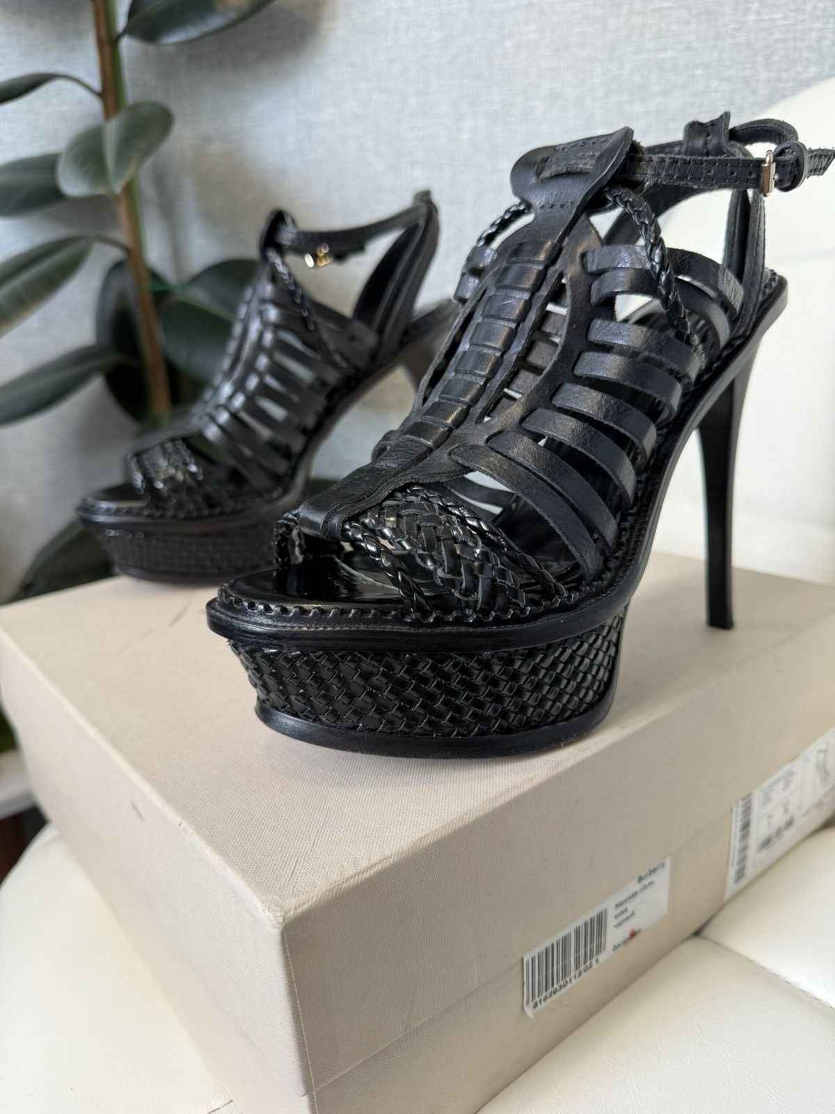 Burberry Burberry Braid Plaits Ryder 140 Platform High Heel Sandals Size US 6 / IT 36 - 3 Thumbnail