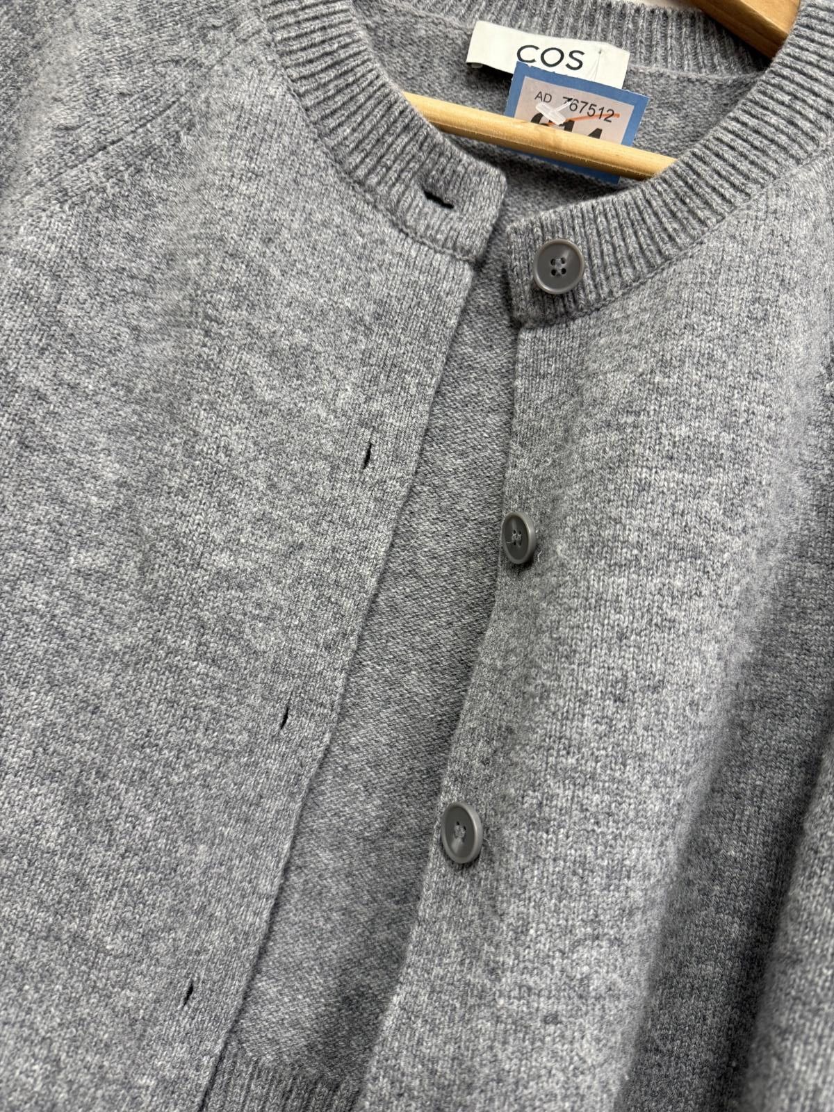 Cos COS Grey Knit Cardigan Size XS Size XS / US 0-2 / IT 36-38 - 3 Thumbnail