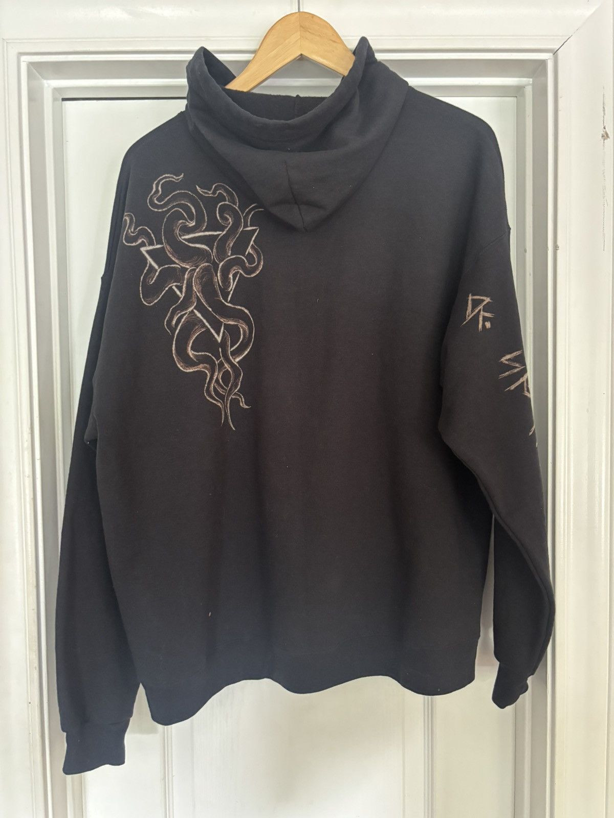 Handmade × Hanes “Eldritch” -Hand-Bleach-Painted Hoodie Size US XL / EU 56 / 4 - 8 Thumbnail