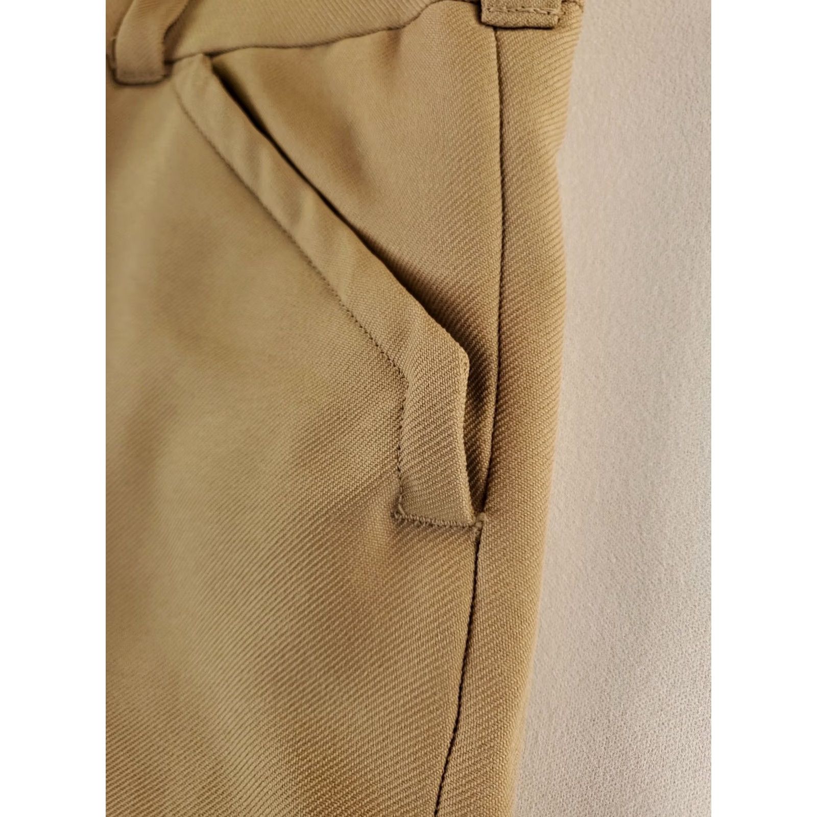 Vintage VINTAGE 50s 60s Gabardine Pants Brown Tan Mens 36x32 Dress Pants Men Brown Size US 36 / EU 52 - 4 Thumbnail