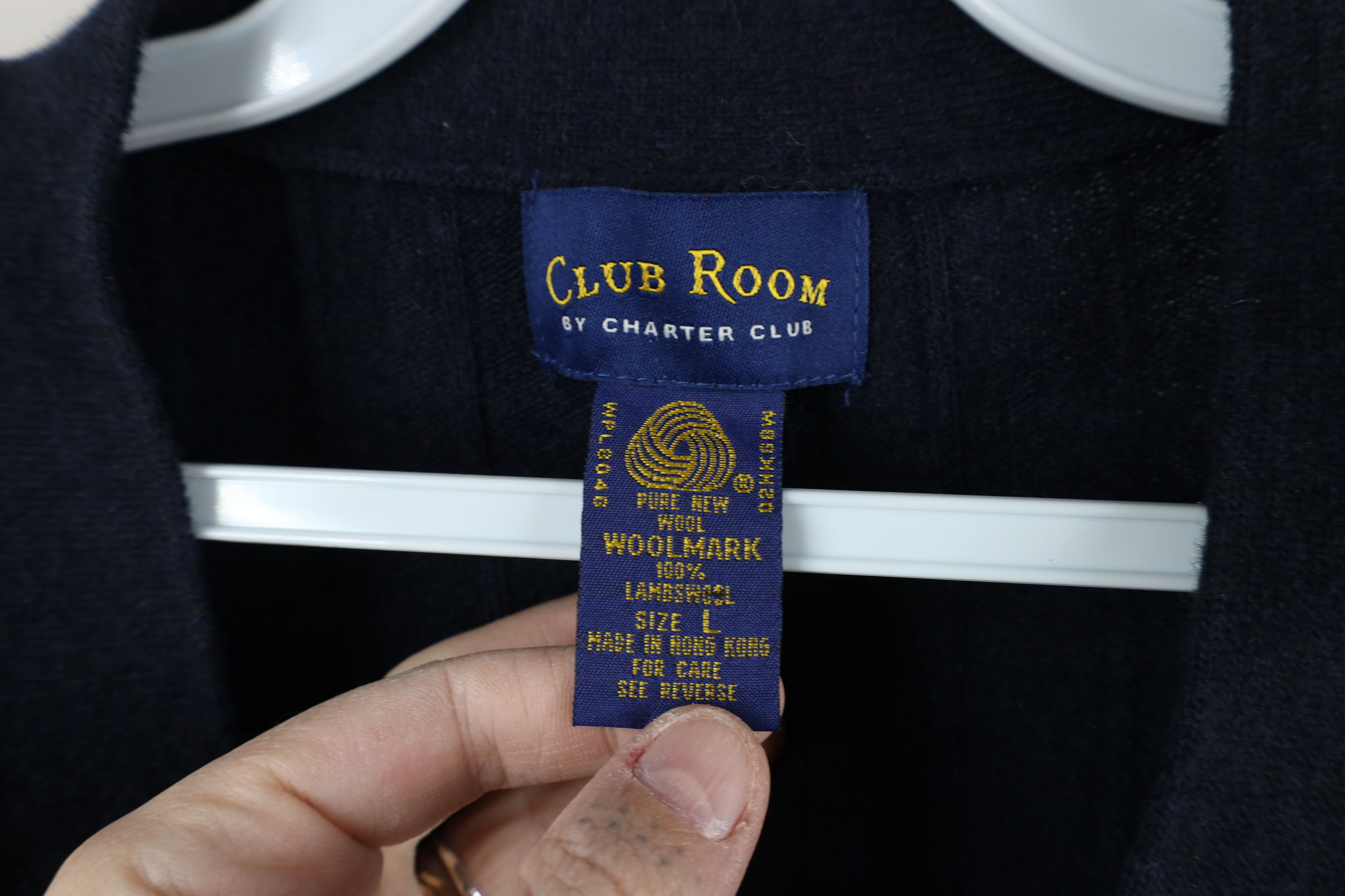 Vintage Vintage 90s Streetwear Lambswool Knit Sweater Vest Blue Size US L / EU 52-54 / 3 - 5 Thumbnail